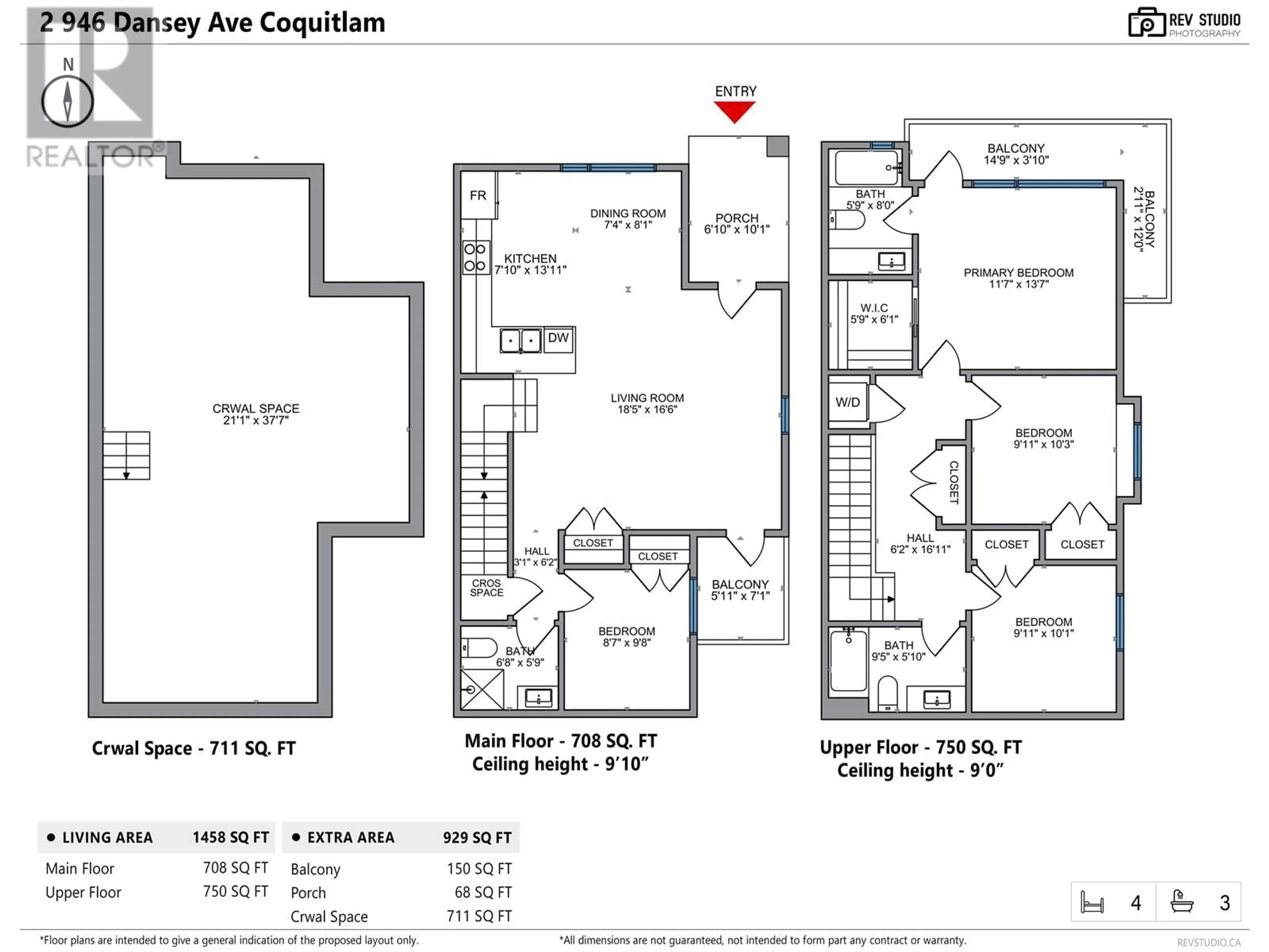 Floor plan for 2-946 DANSEY AVENUE, Coquitlam British Columbia V3K3G7