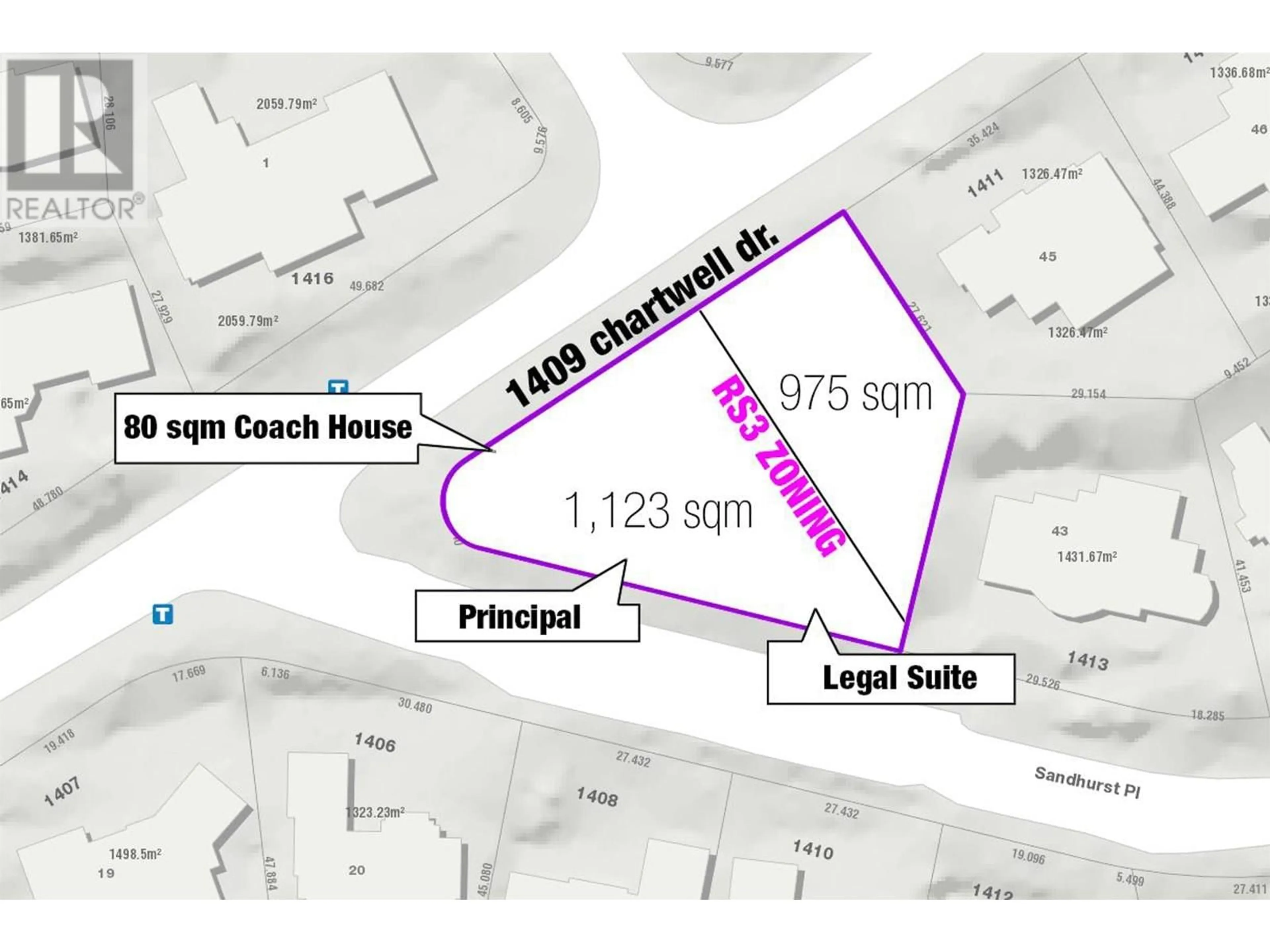 Picture of a map for 1409 CHARTWELL DRIVE, West Vancouver British Columbia V7S2R7