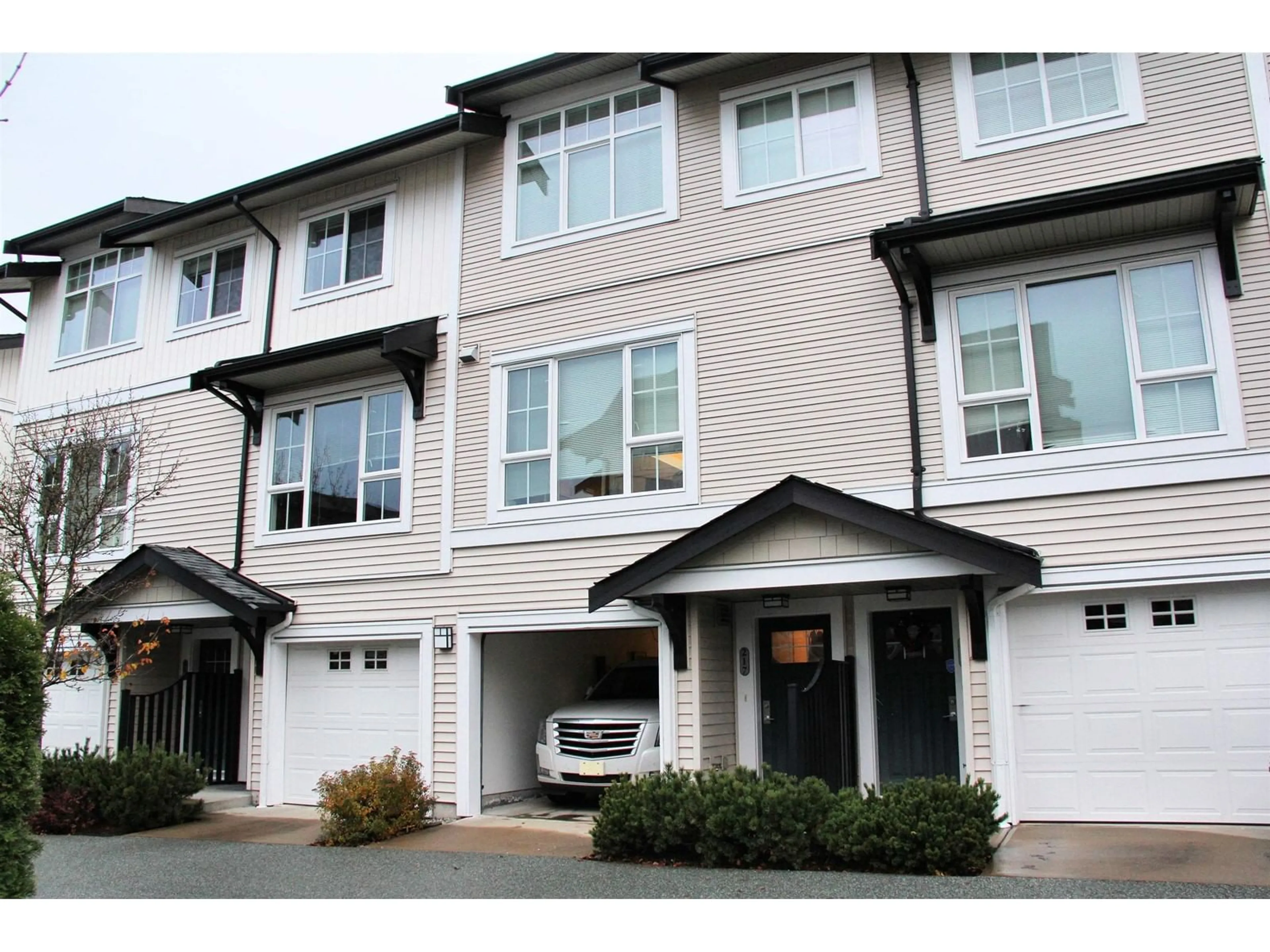 Home with vinyl exterior material, street for 217 2450 161A STREET, Surrey British Columbia V3Z8K4