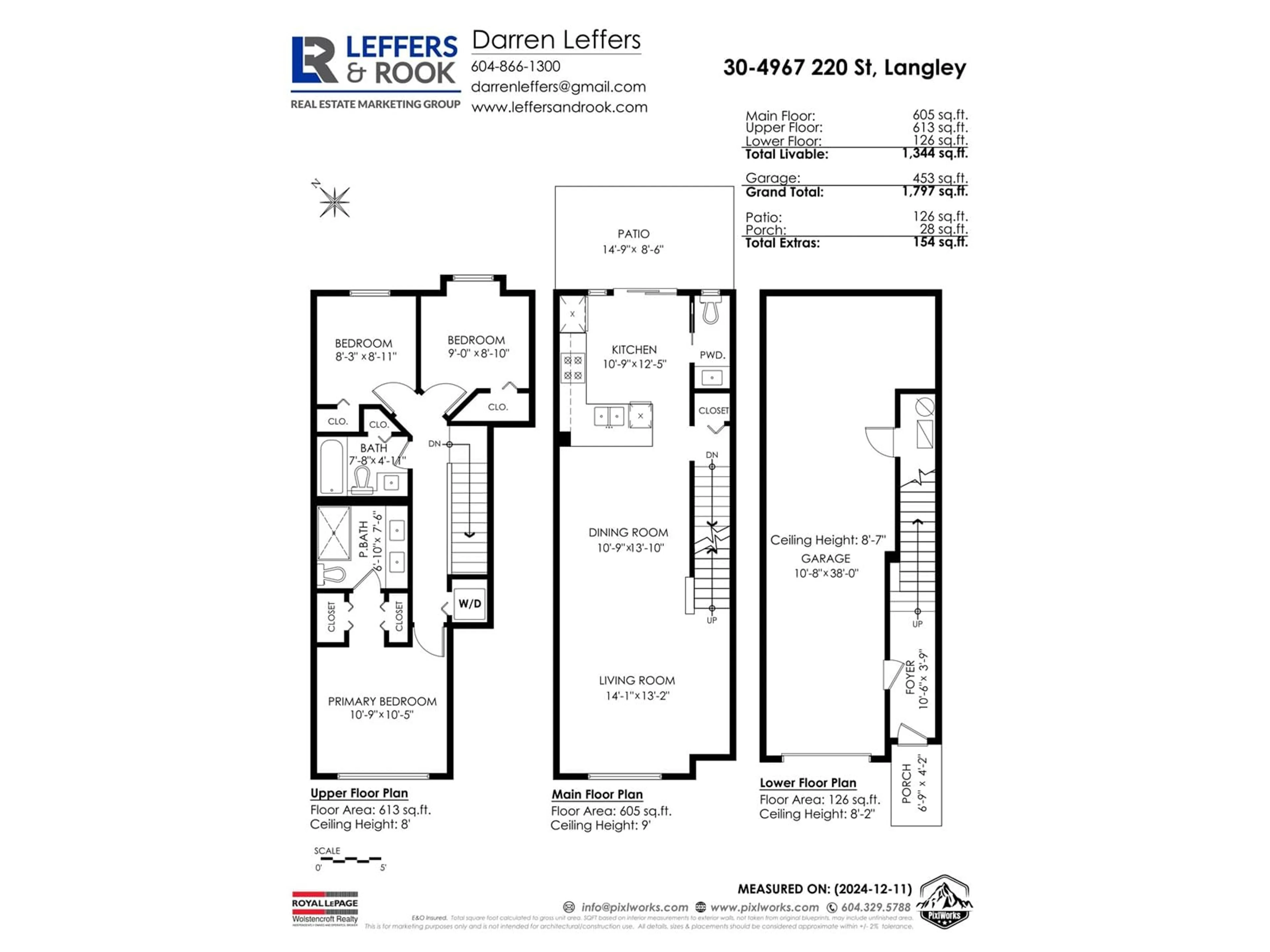 Floor plan for 30 4967 220 STREET, Langley British Columbia V3A0G3