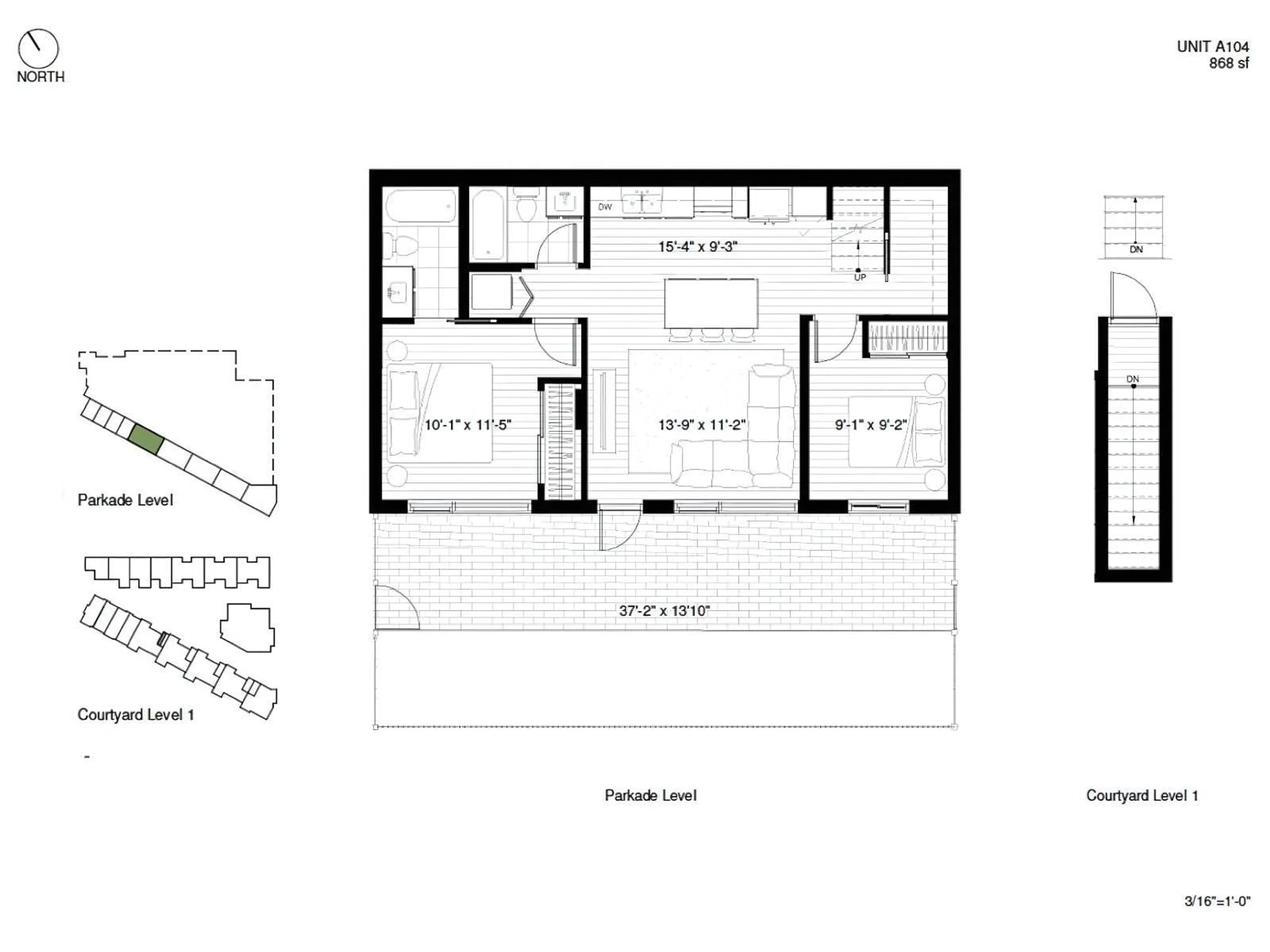 Floor plan for A104 - 6644 203, Langley British Columbia V2Y2Z1