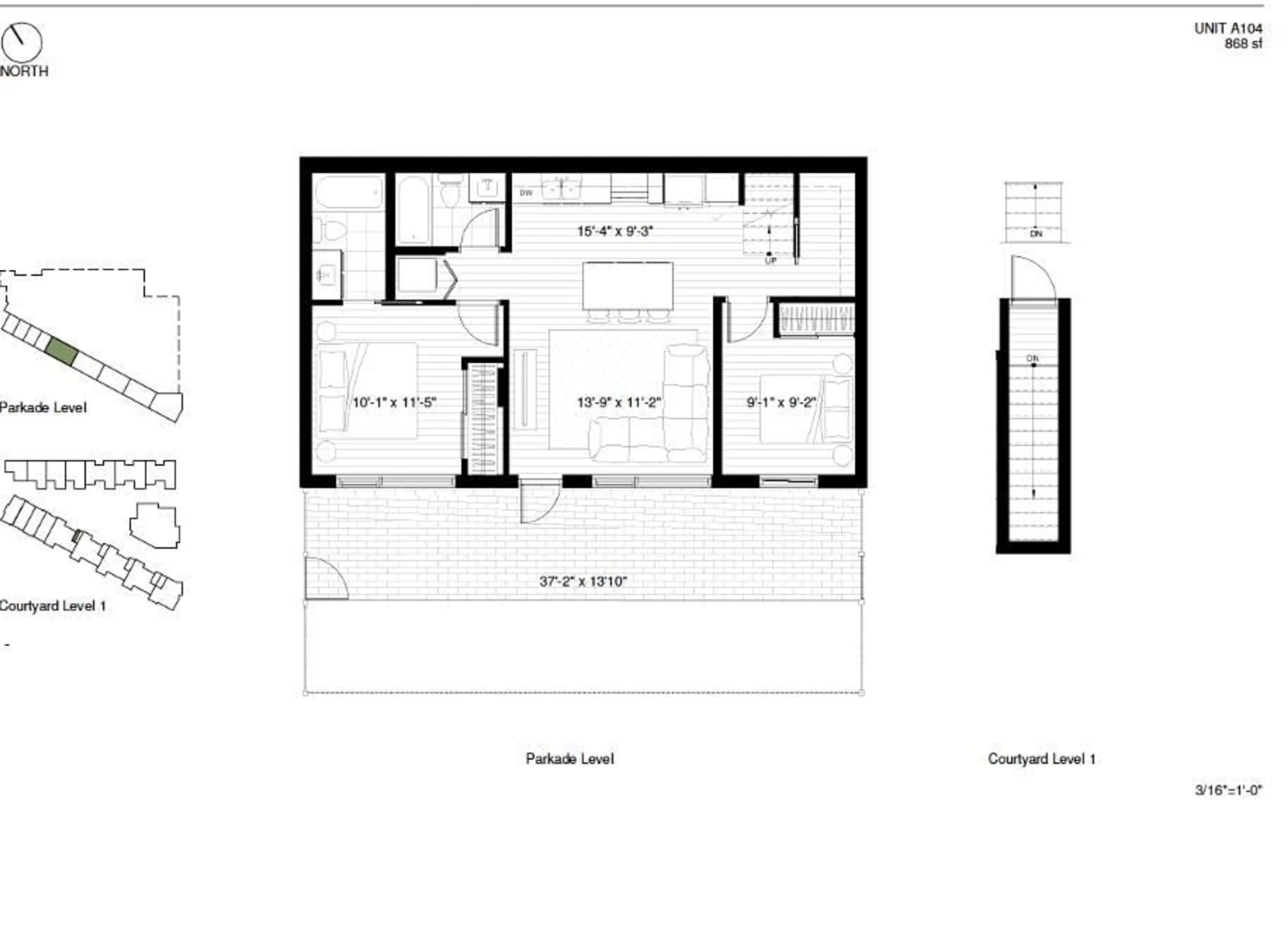 Floor plan for A104 6644 203 STREET, Langley British Columbia V2Y2Z1