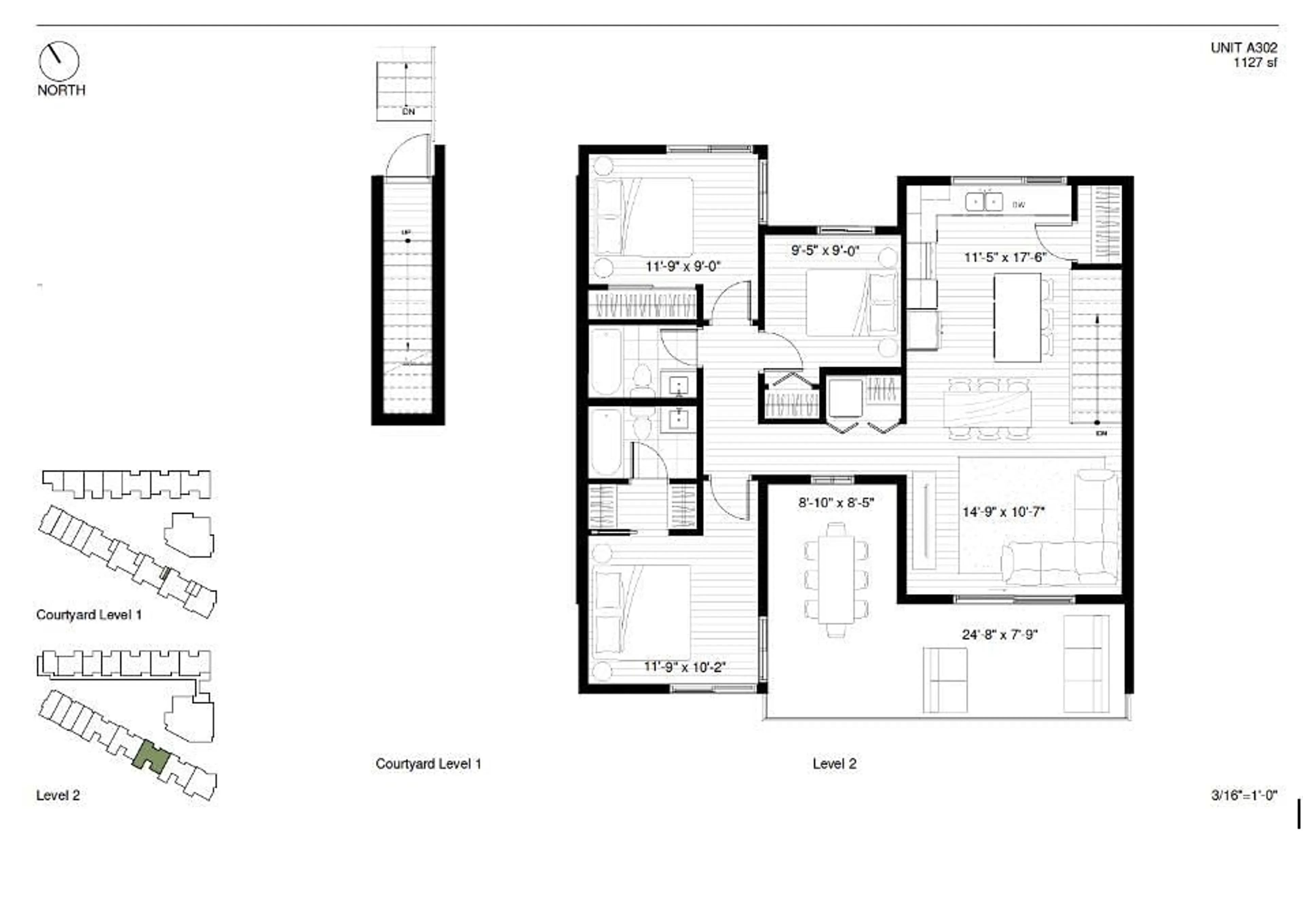 Floor plan for A302 6644 203 STREET, Langley British Columbia V2Y2Z1