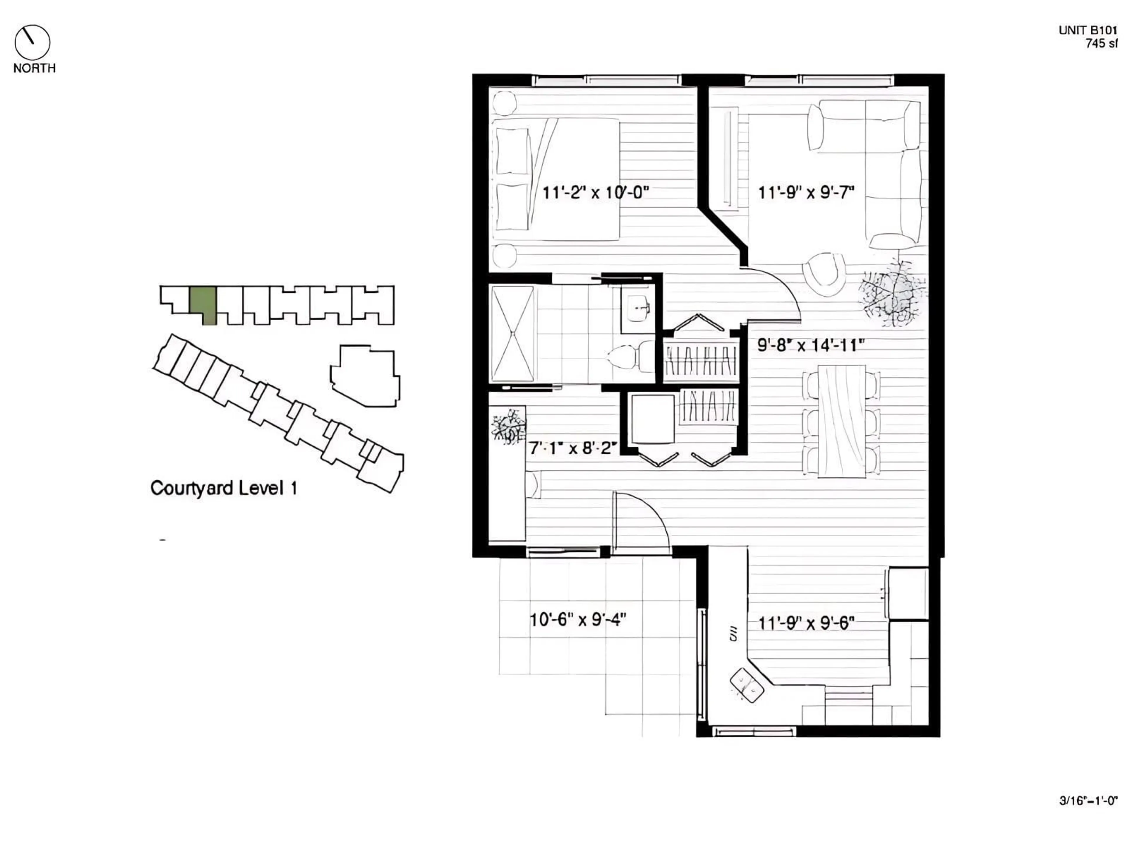 Floor plan for B102 - 6644 203, Langley British Columbia V2Y2Z1