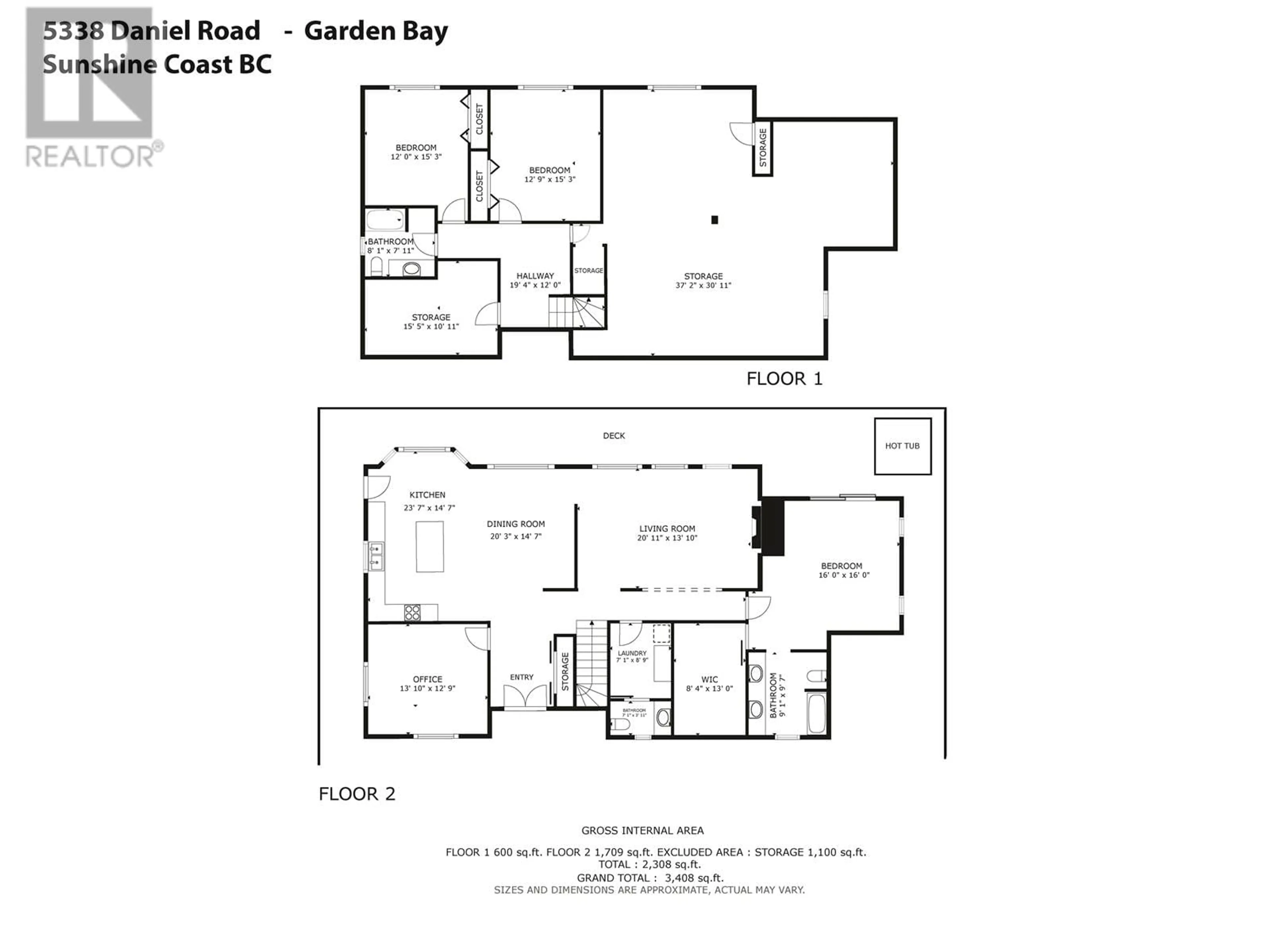 Floor plan for 5338 DANIEL ROAD, Garden Bay British Columbia V0N1S1