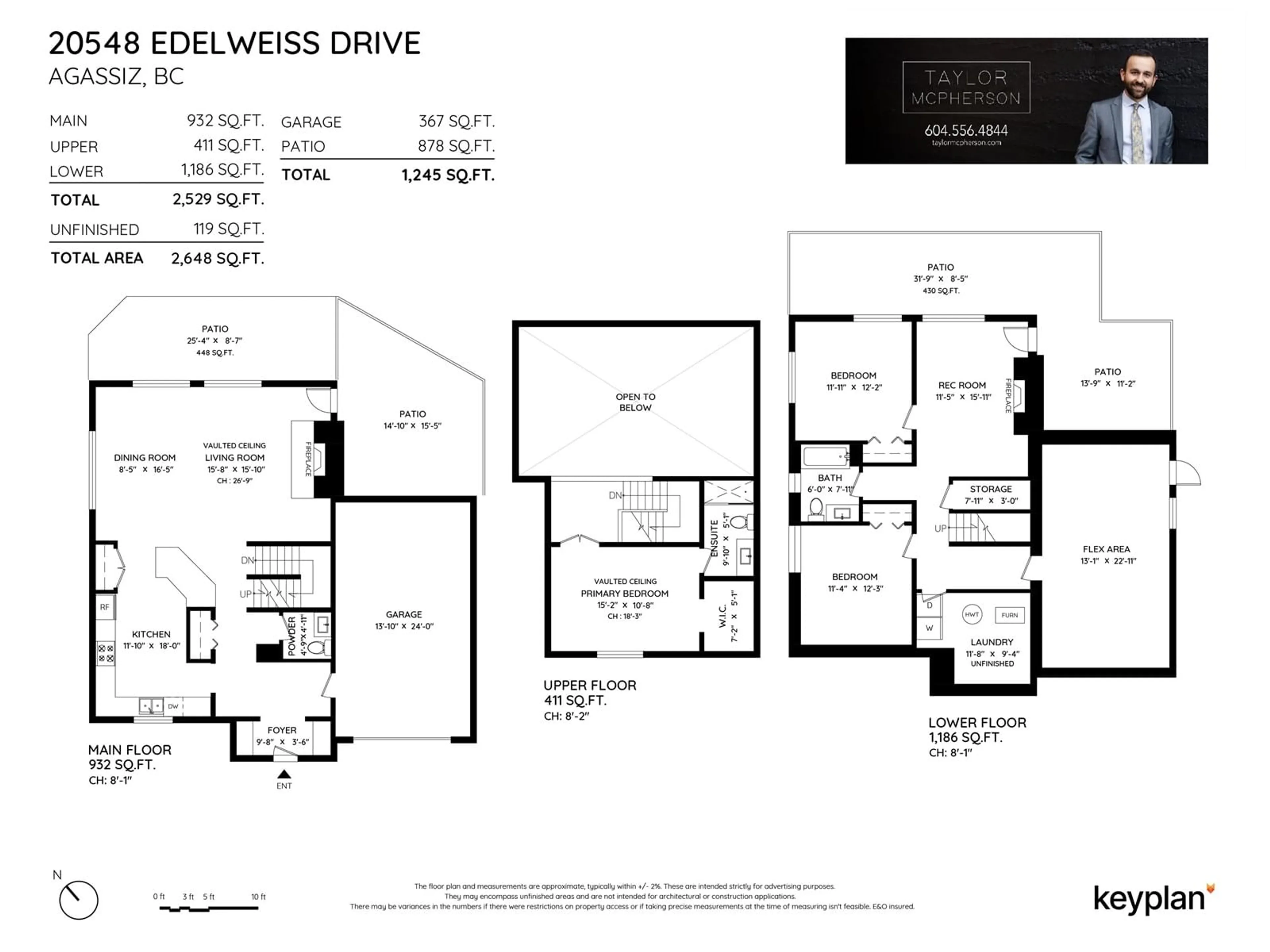 Floor plan for 20548 EDELWEISS, Mission British Columbia V0M1A1