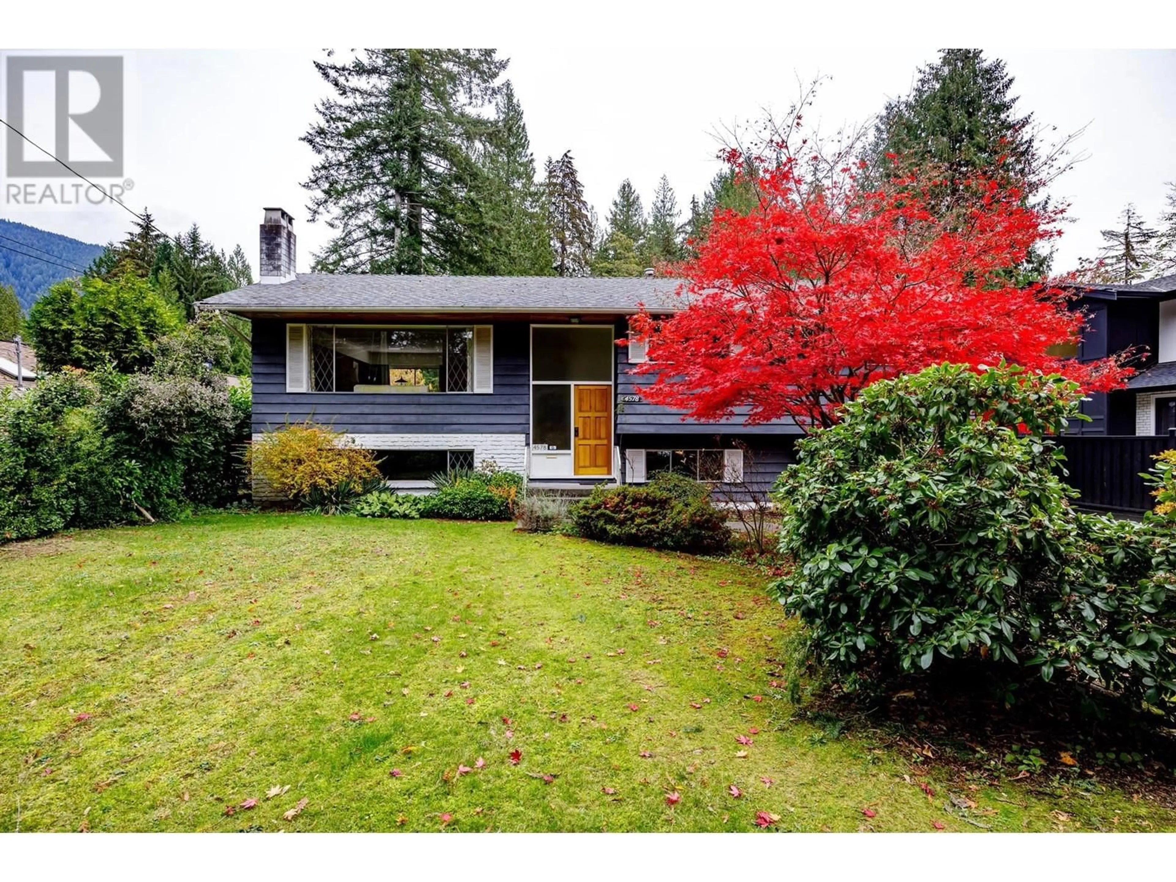 Home with vinyl exterior material, street for 4578 CAPILANO ROAD, North Vancouver British Columbia V7R4K3