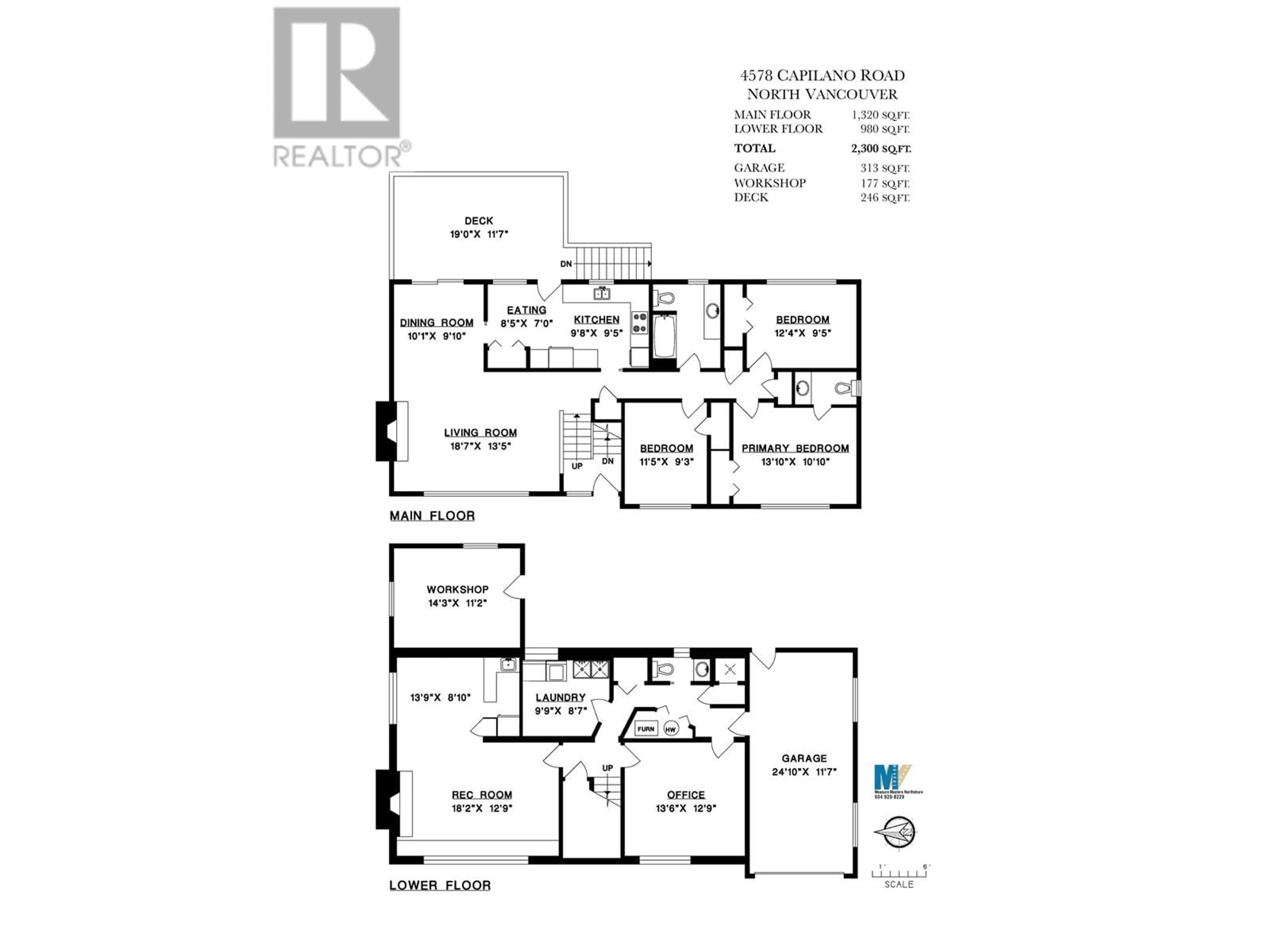 Floor plan for 4578 CAPILANO ROAD, North Vancouver British Columbia V7R4K3