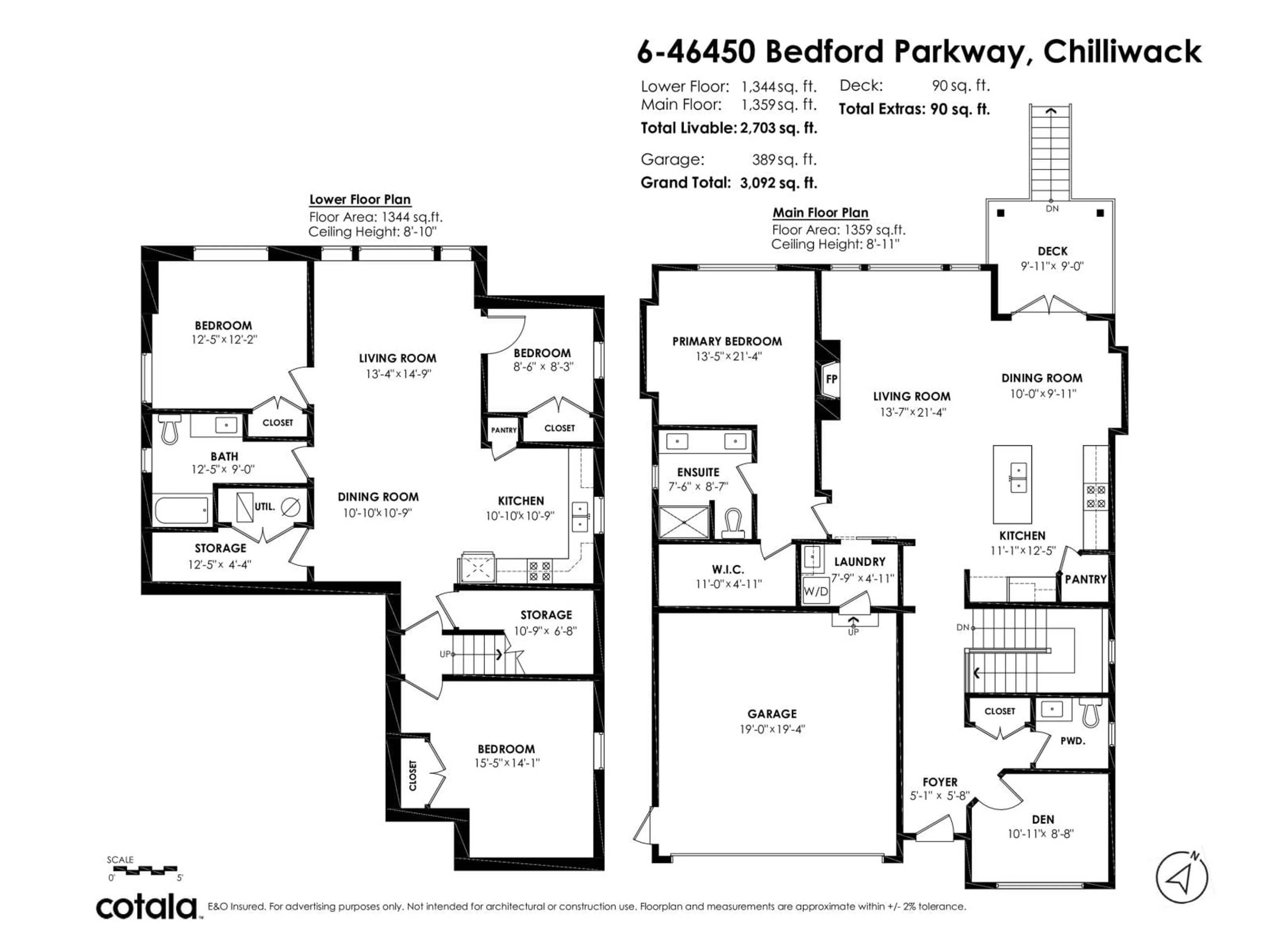 Floor plan for 6 46450 BEDFORD PARKWAY, Chilliwack British Columbia V2R5N4