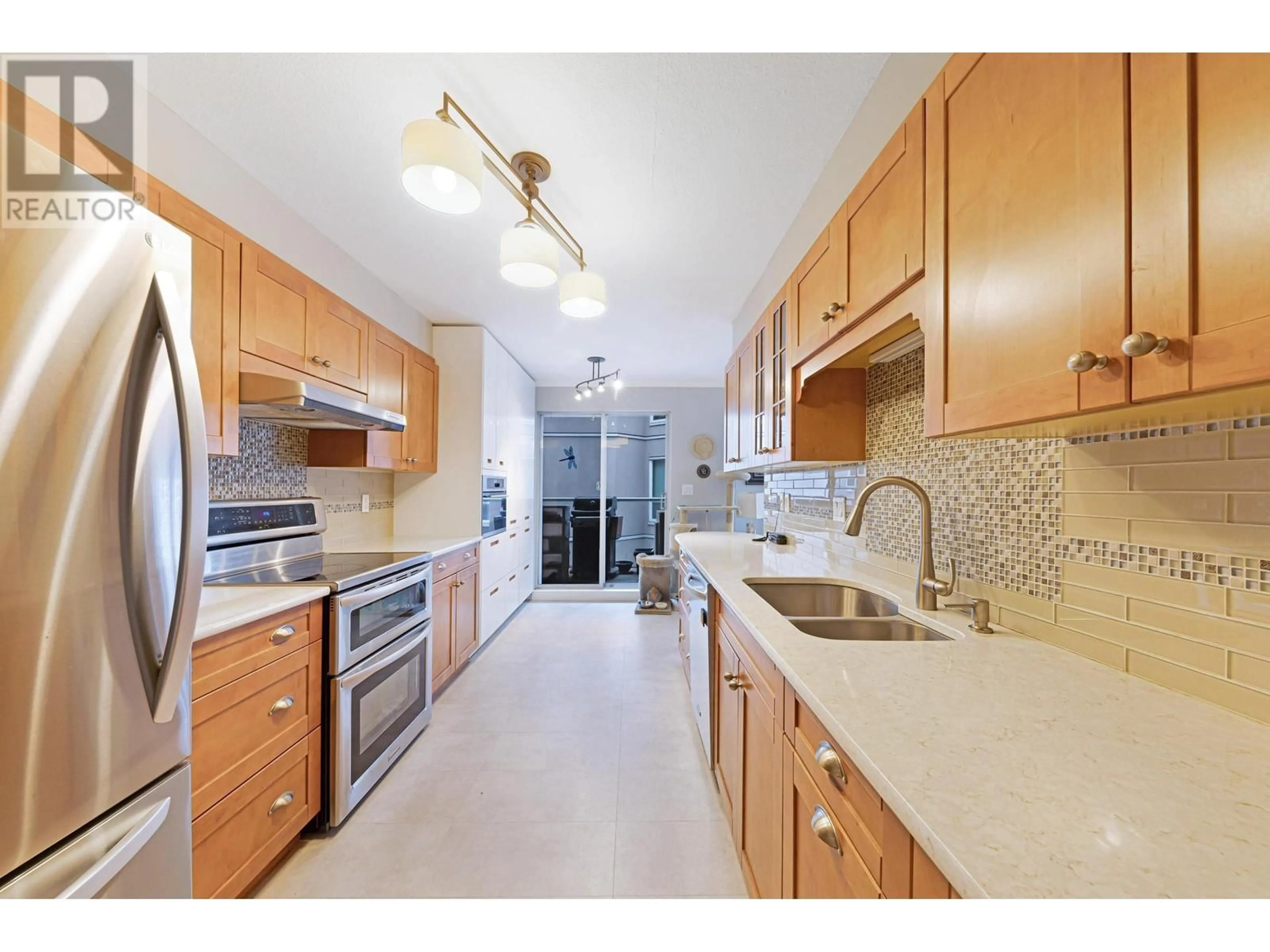 Standard kitchen, ceramic/tile floor for 308B 1210 QUAYSIDE DRIVE, New Westminster British Columbia V3M6H1