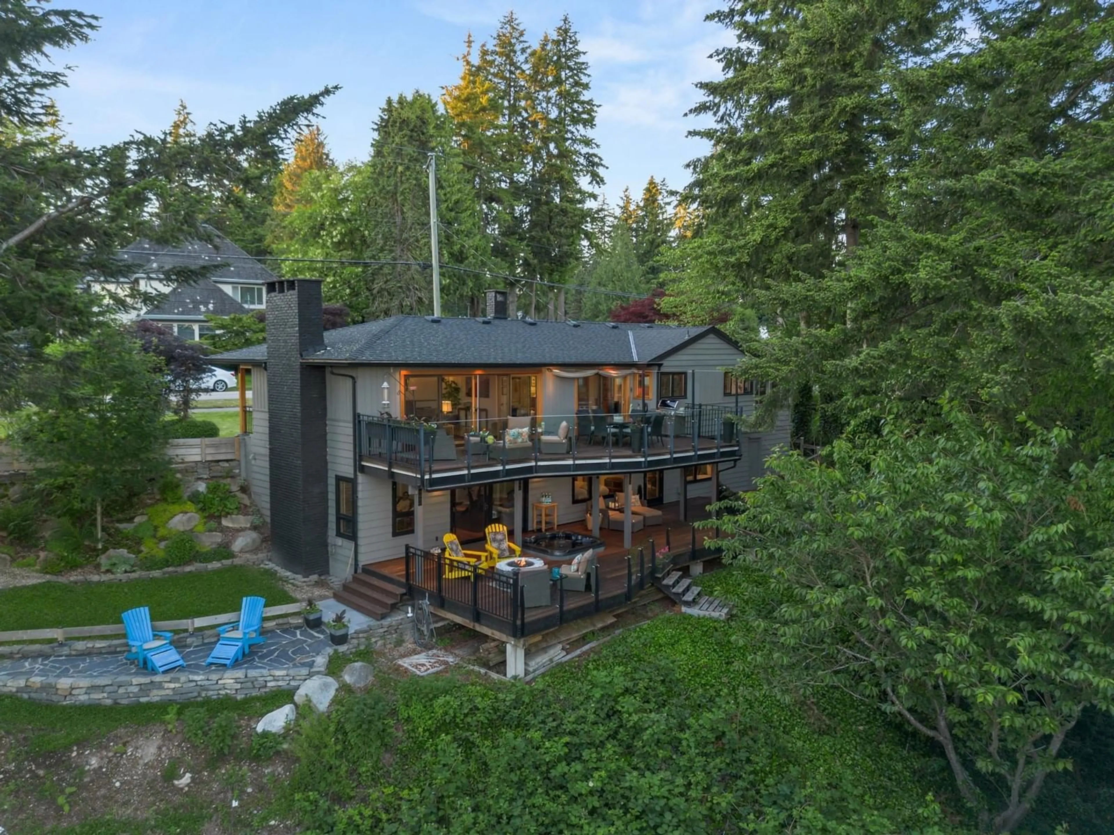 A pic from outside/outdoor area/front of a property/back of a property/a pic from drone, water/lake/river/ocean view for 13464 56 AVENUE, Surrey British Columbia V3X2Z6