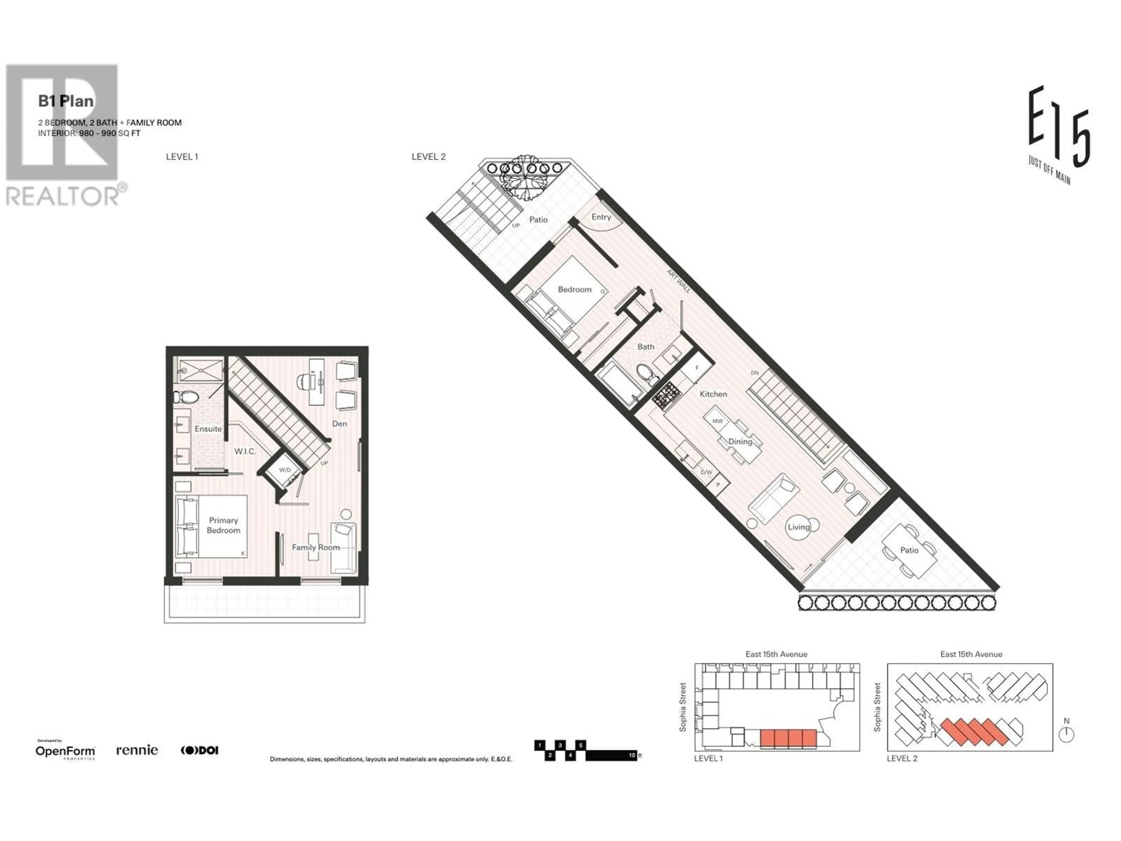 Floor plan for 212 322 E 15TH AVENUE, Vancouver British Columbia V5T0K5