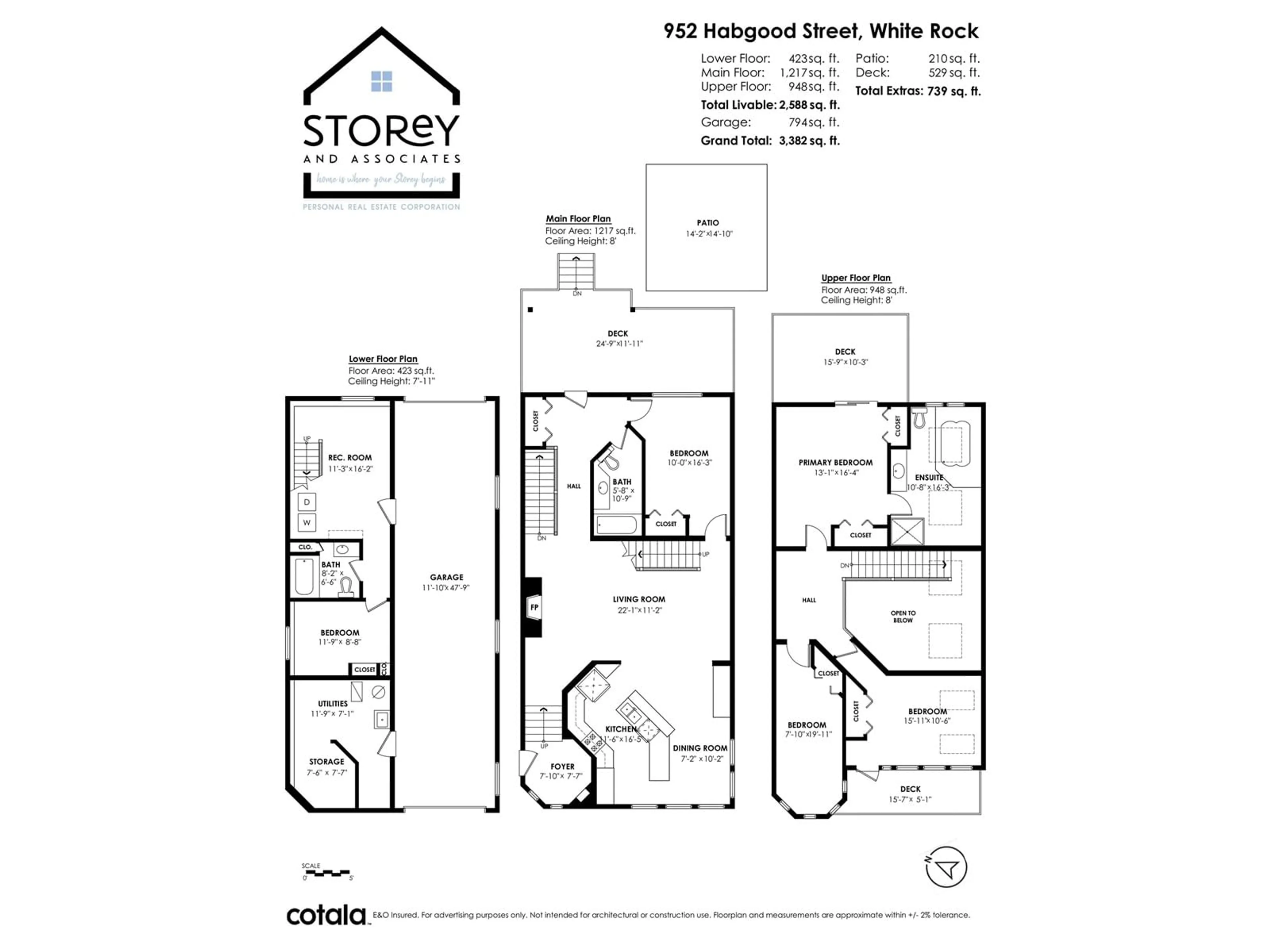 Floor plan for 952 HABGOOD STREET, White Rock British Columbia V4B4W6