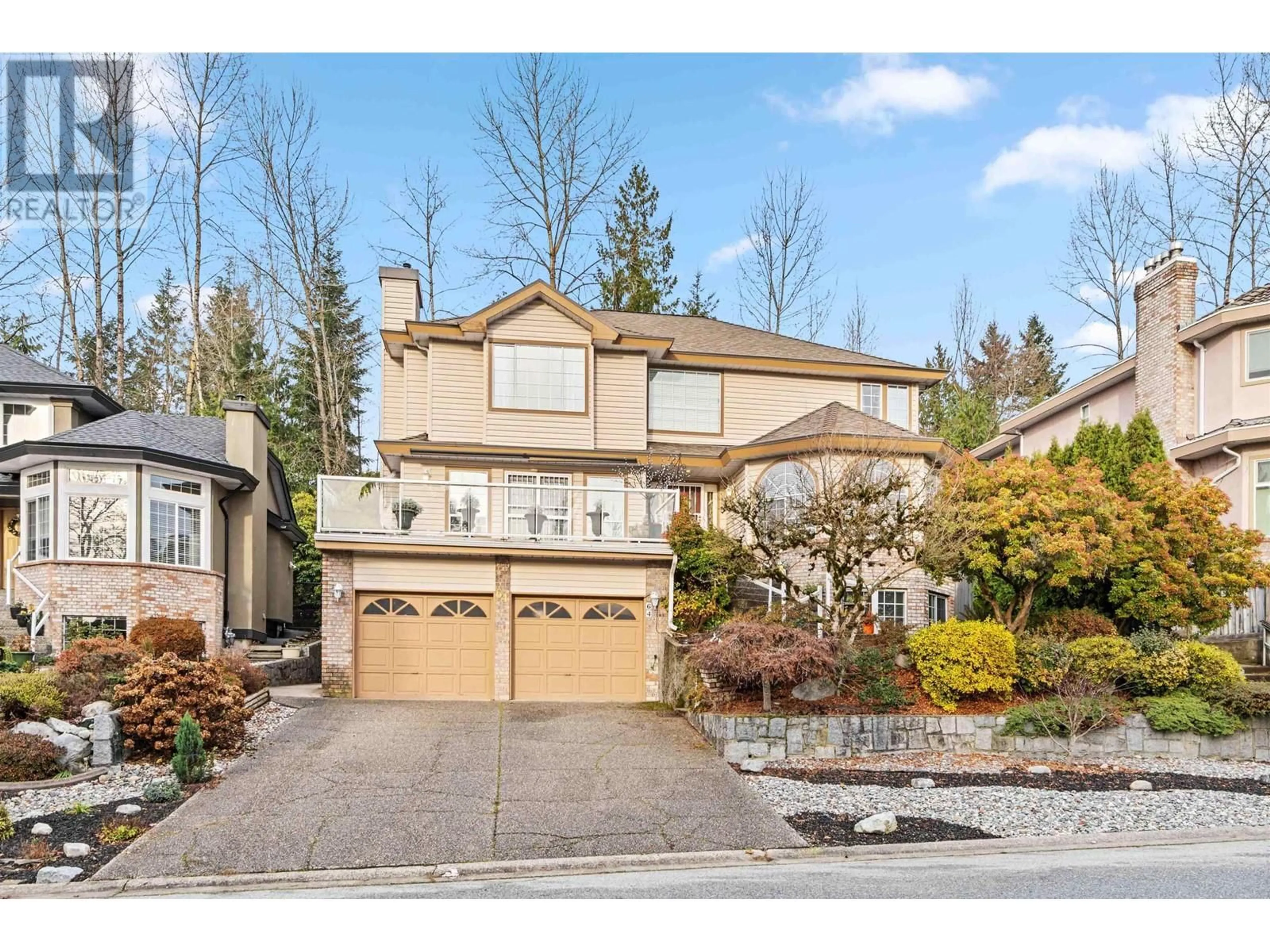 Home with vinyl exterior material, street for 64 TIMBERCREST DRIVE, Port Moody British Columbia V3H4T1