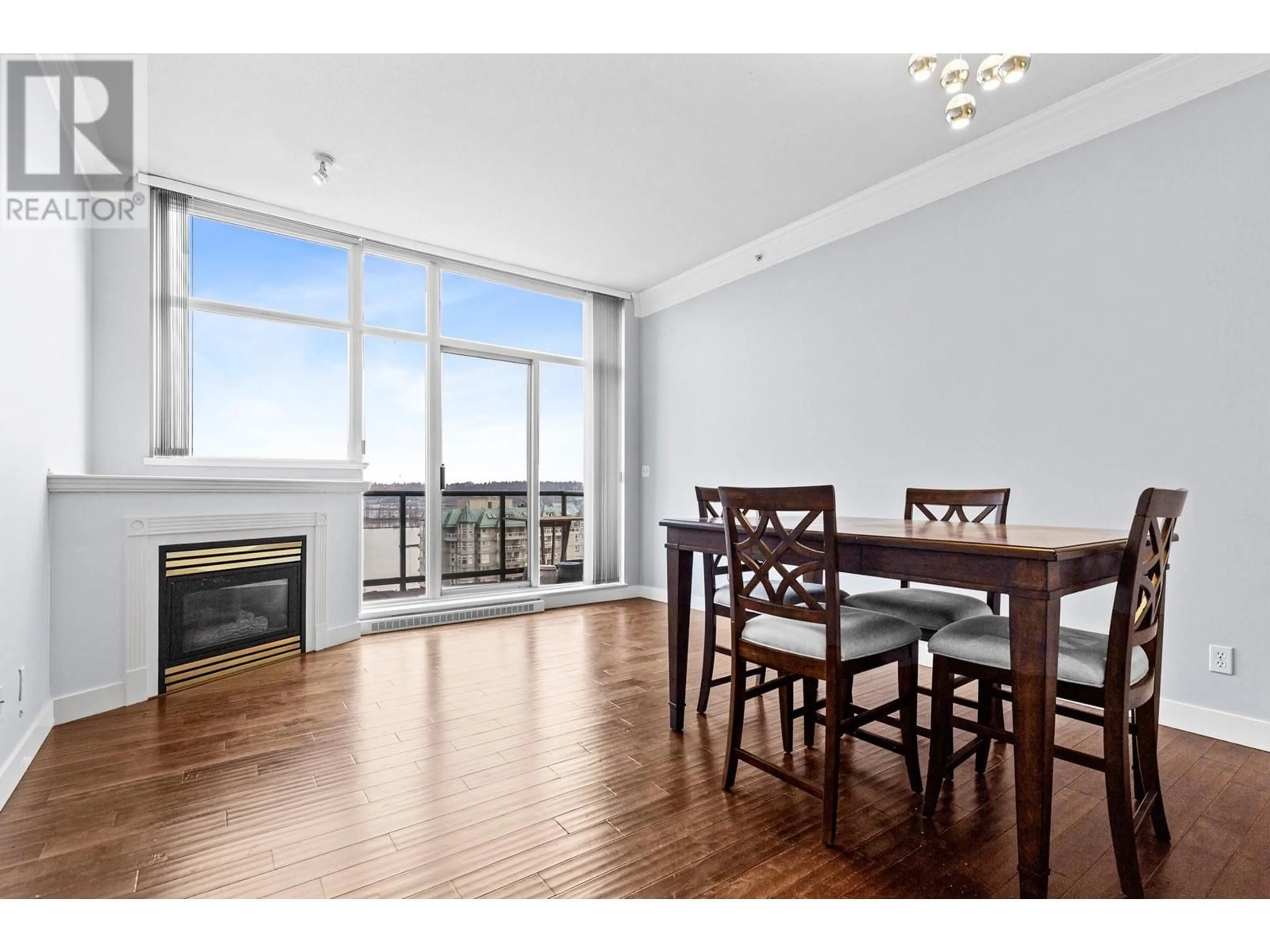 Dining room, wood/laminate floor for 2202 10 LAGUNA COURT, New Westminster British Columbia V3M6W3