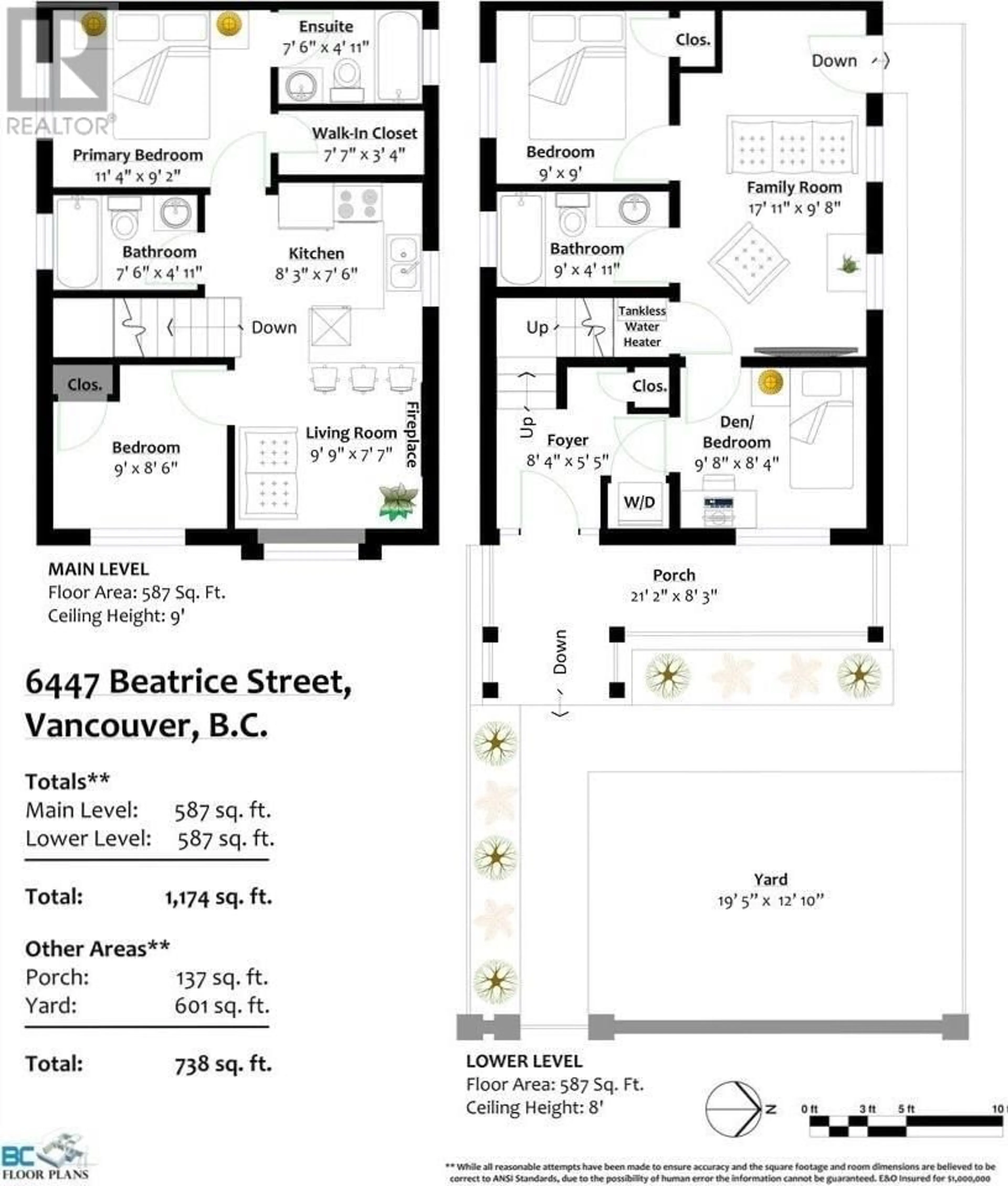 Floor plan for 6447 BEATRICE STREET, Vancouver British Columbia V5P3R5