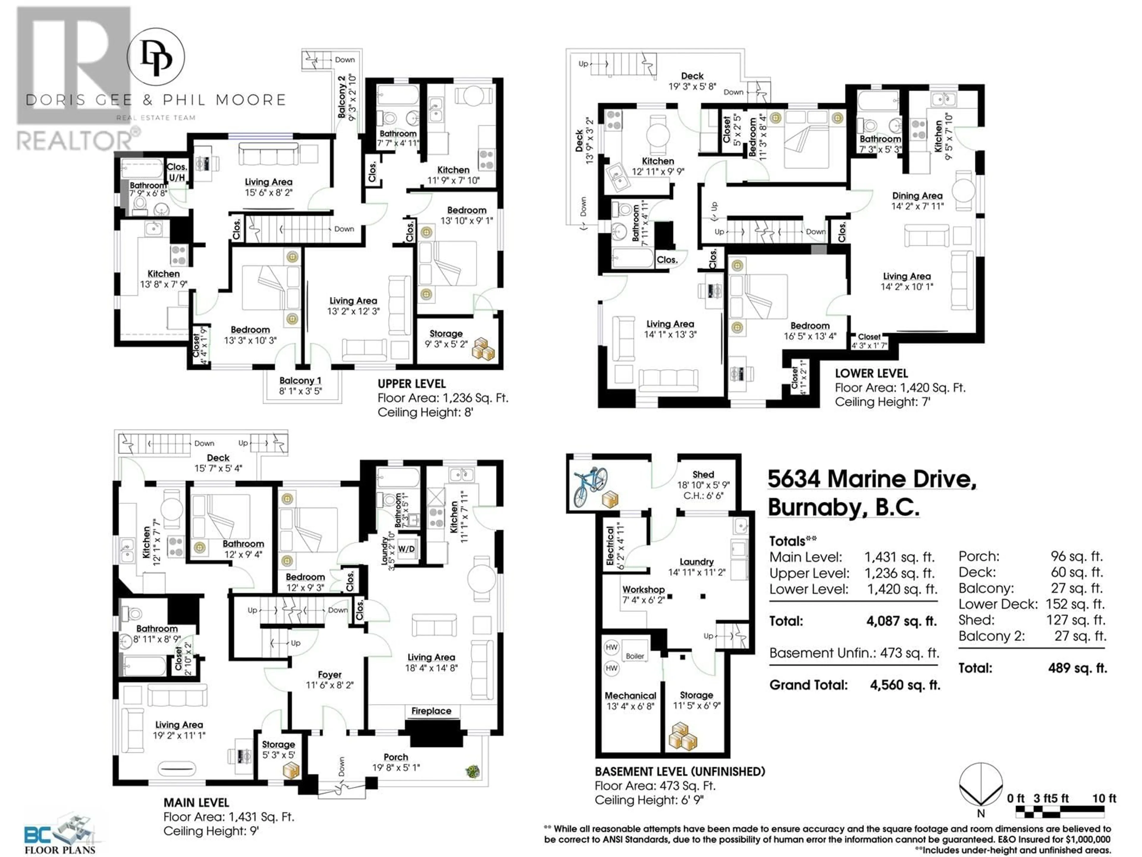 Floor plan for 5634 MARINE DRIVE, Burnaby British Columbia V5J3G8