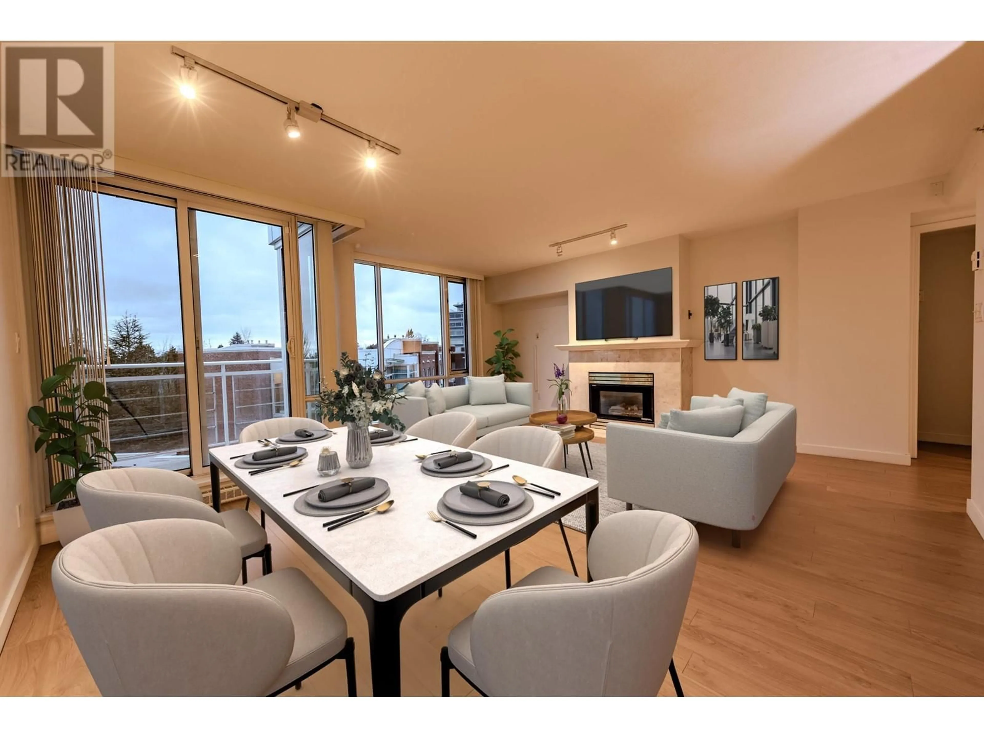 Dining room, wood/laminate floor for 502 688 FAIRCHILD ROAD, Vancouver British Columbia V5Z4P7