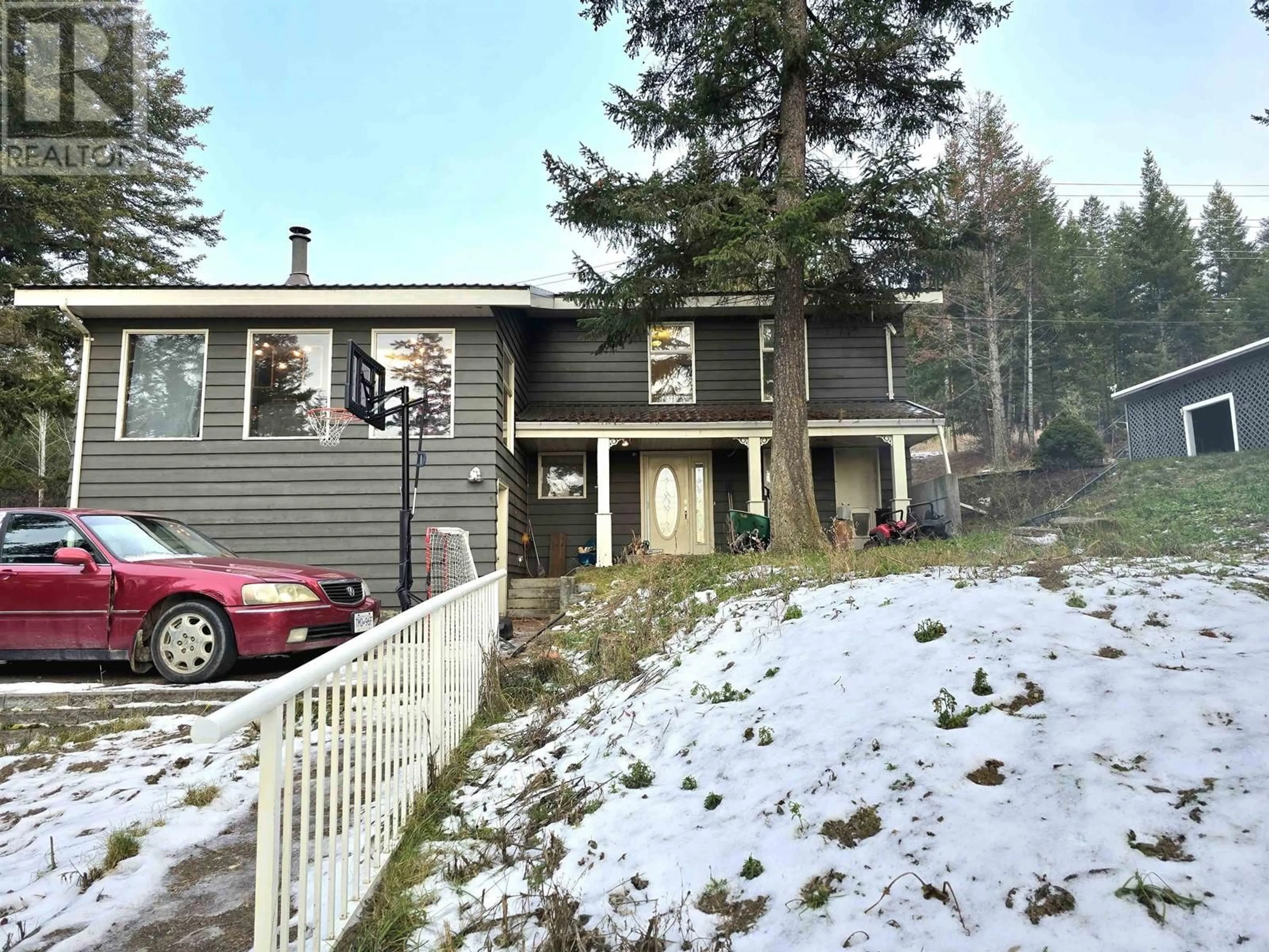 A pic from outside/outdoor area/front of a property/back of a property/a pic from drone, street for 1649 DOUGLAS ROAD, Williams Lake British Columbia V2G2P2