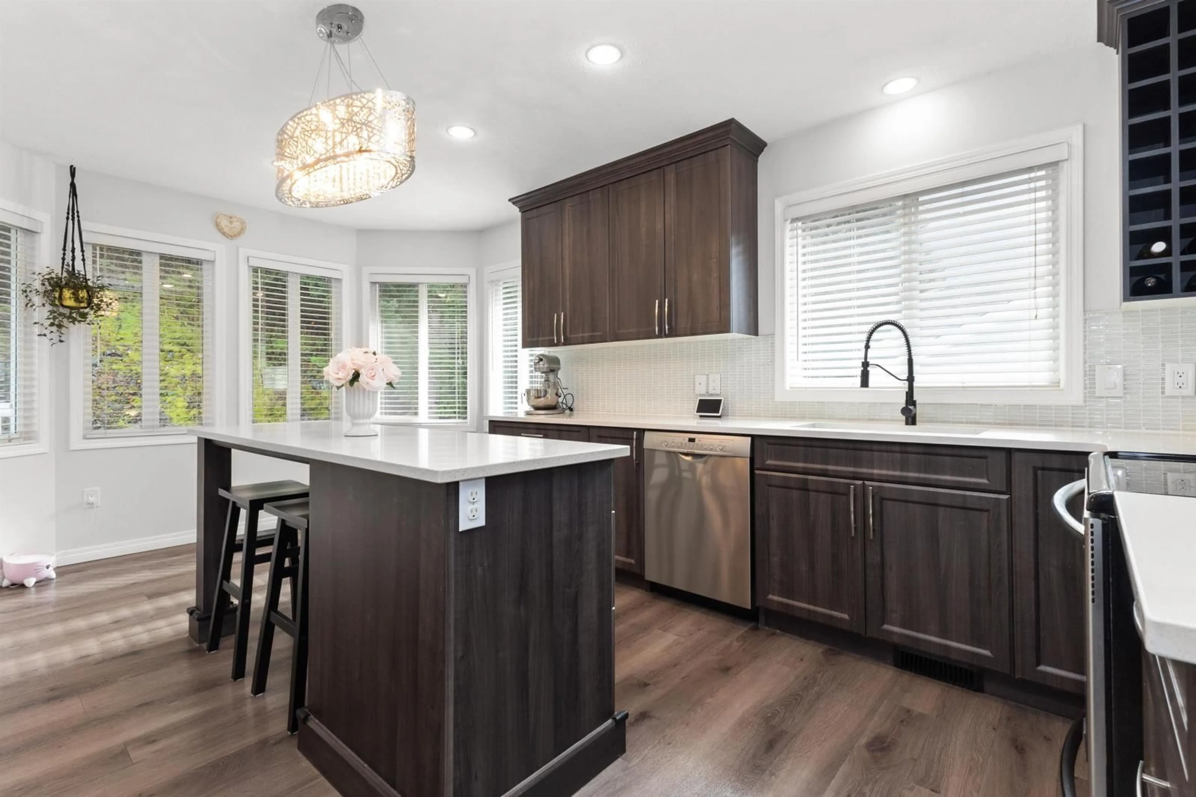 Open concept kitchen, wood/laminate floor for 21474 RICHMOND DRIVE, Hope British Columbia V0X1L1