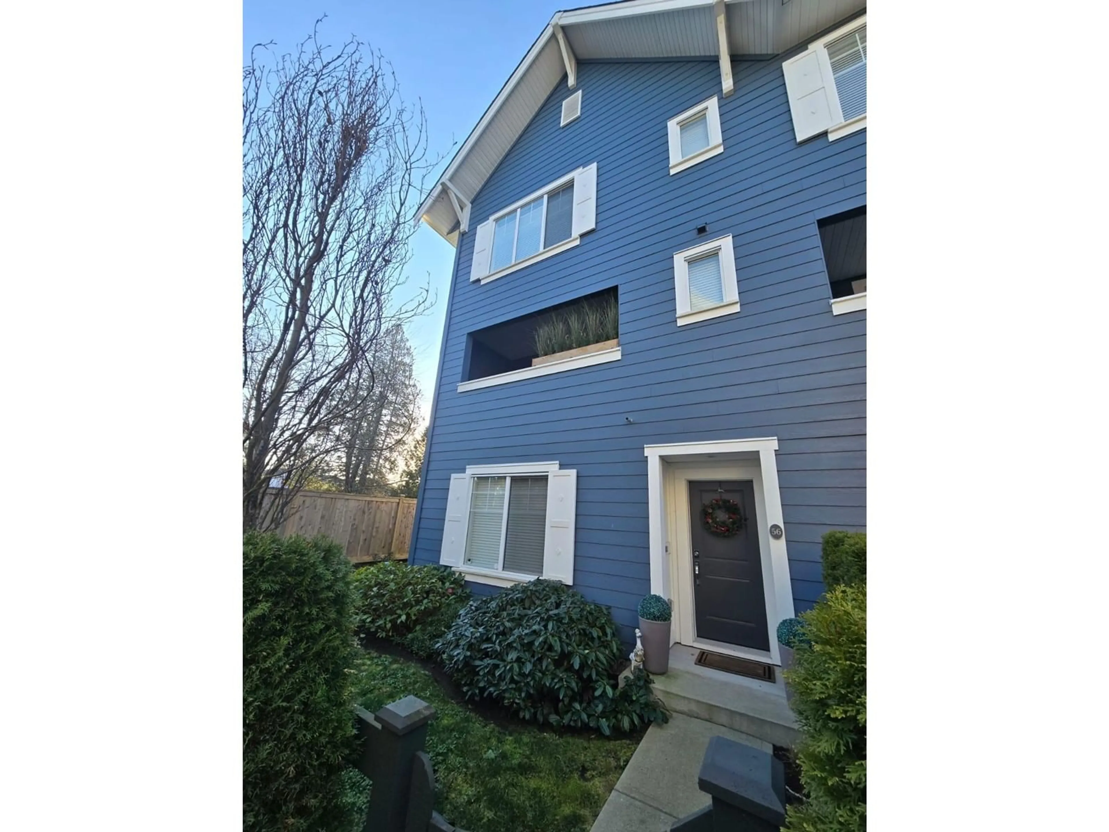 A pic from outside/outdoor area/front of a property/back of a property/a pic from drone, street for 56 158 171 STREET, Surrey British Columbia V3Z0X1