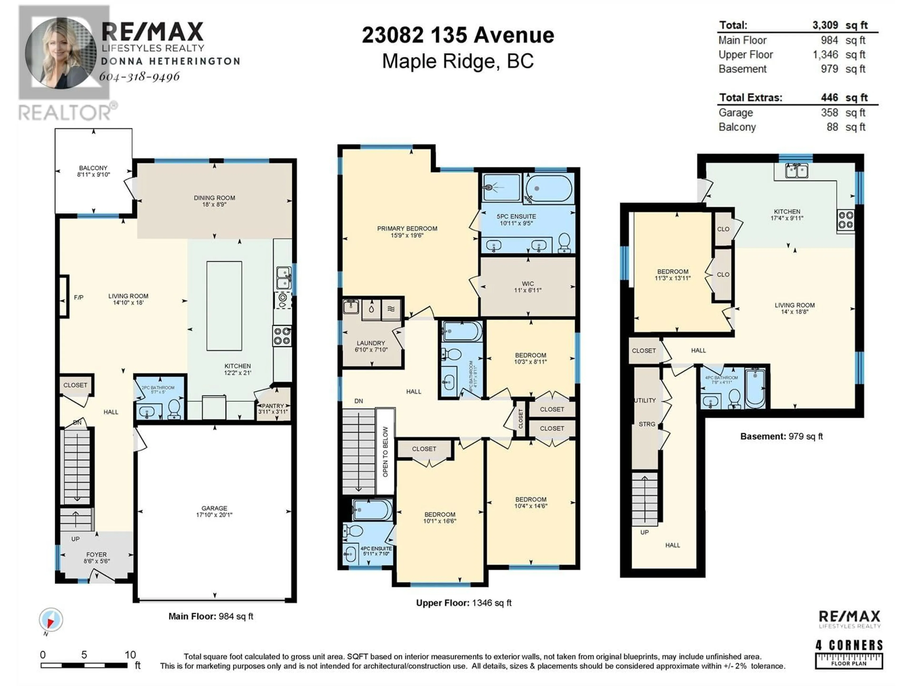 Floor plan for 23082 135 AVENUE, Maple Ridge British Columbia V4R0E6