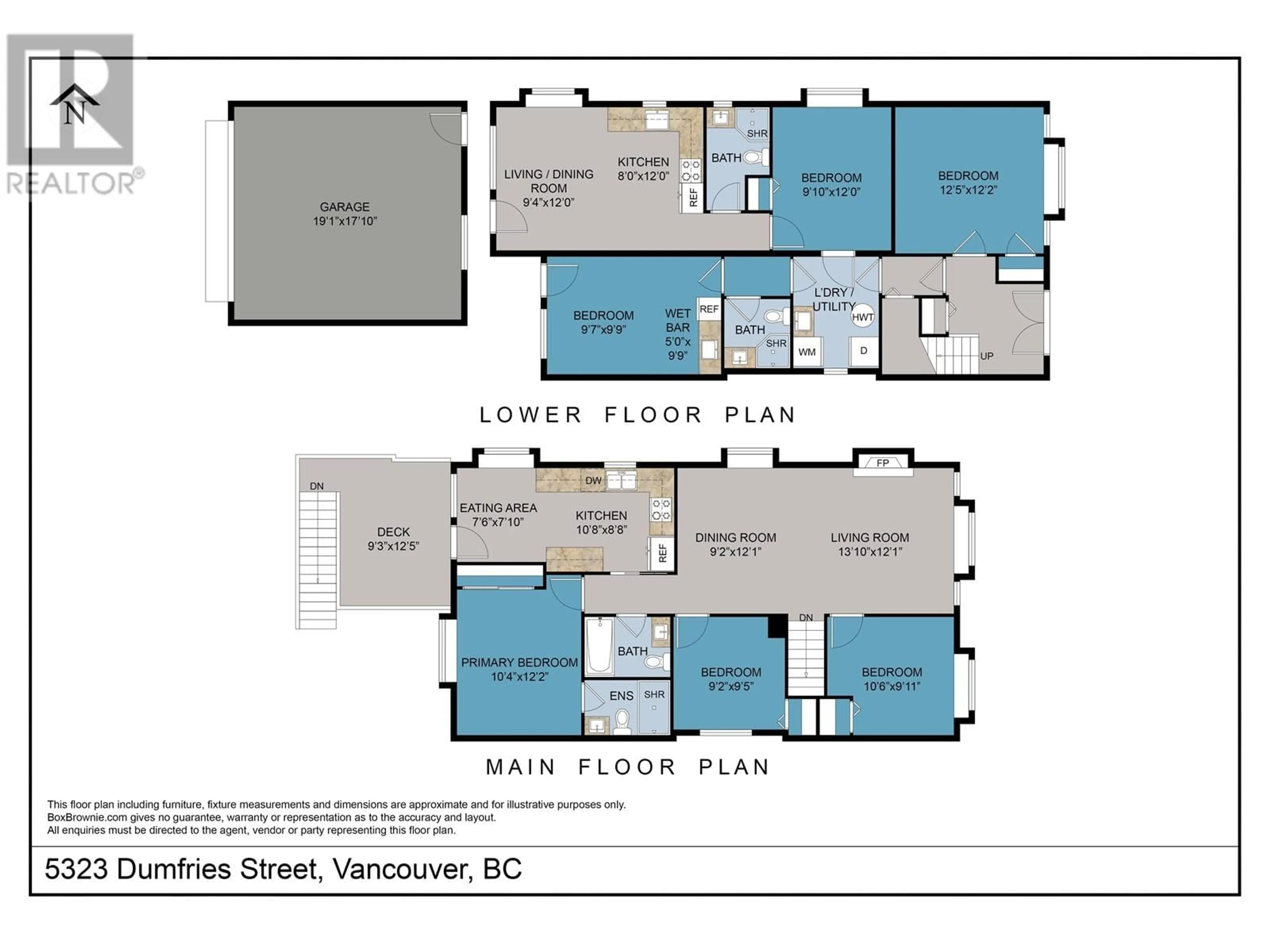 Floor plan for 5323 DUMFRIES STREET, Vancouver British Columbia V5P3A3