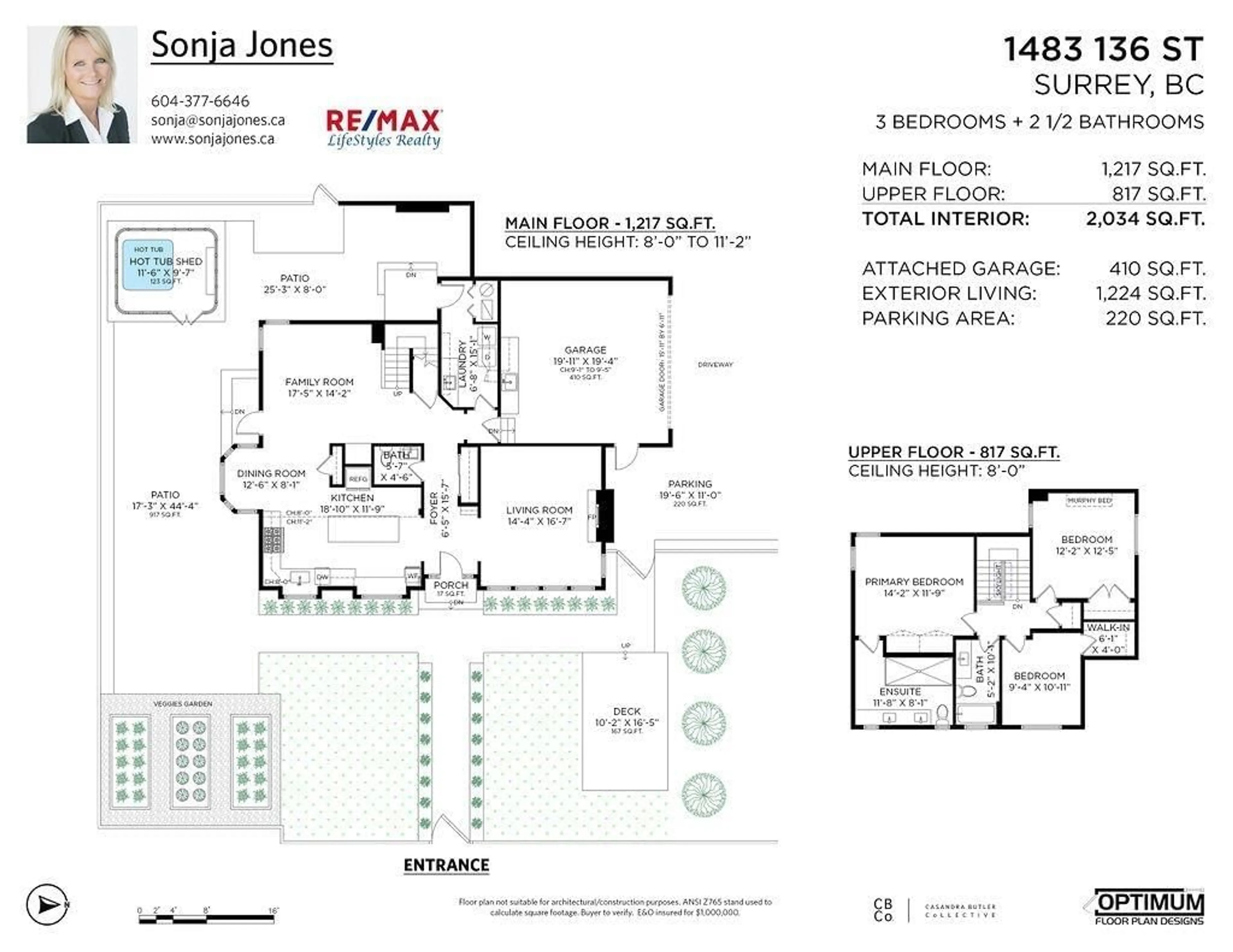 Floor plan for 1483 136 STREET, Surrey British Columbia V4A4E2