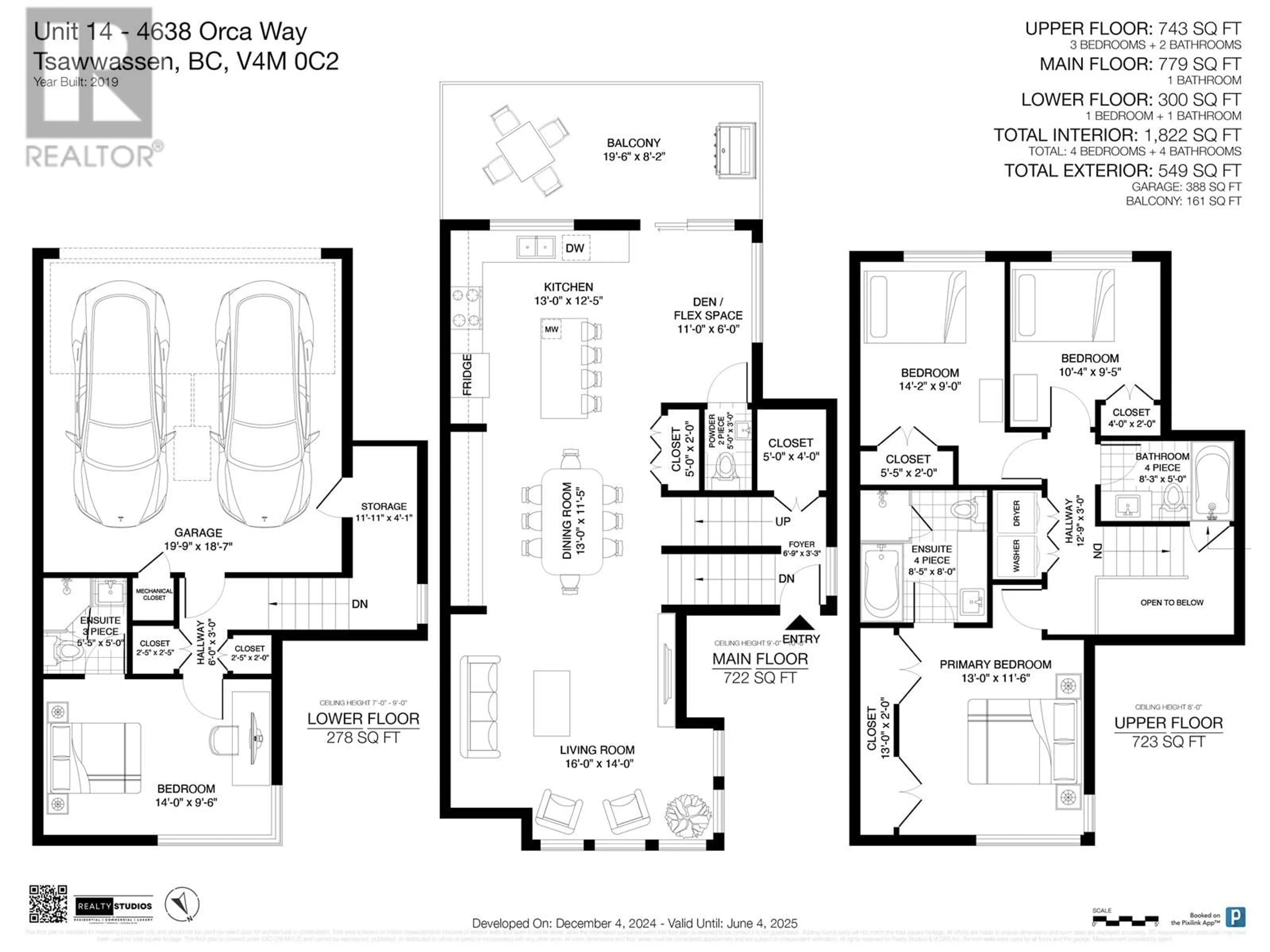 Floor plan for 14 4638 ORCA WAY, Tsawwassen British Columbia V4M0C2