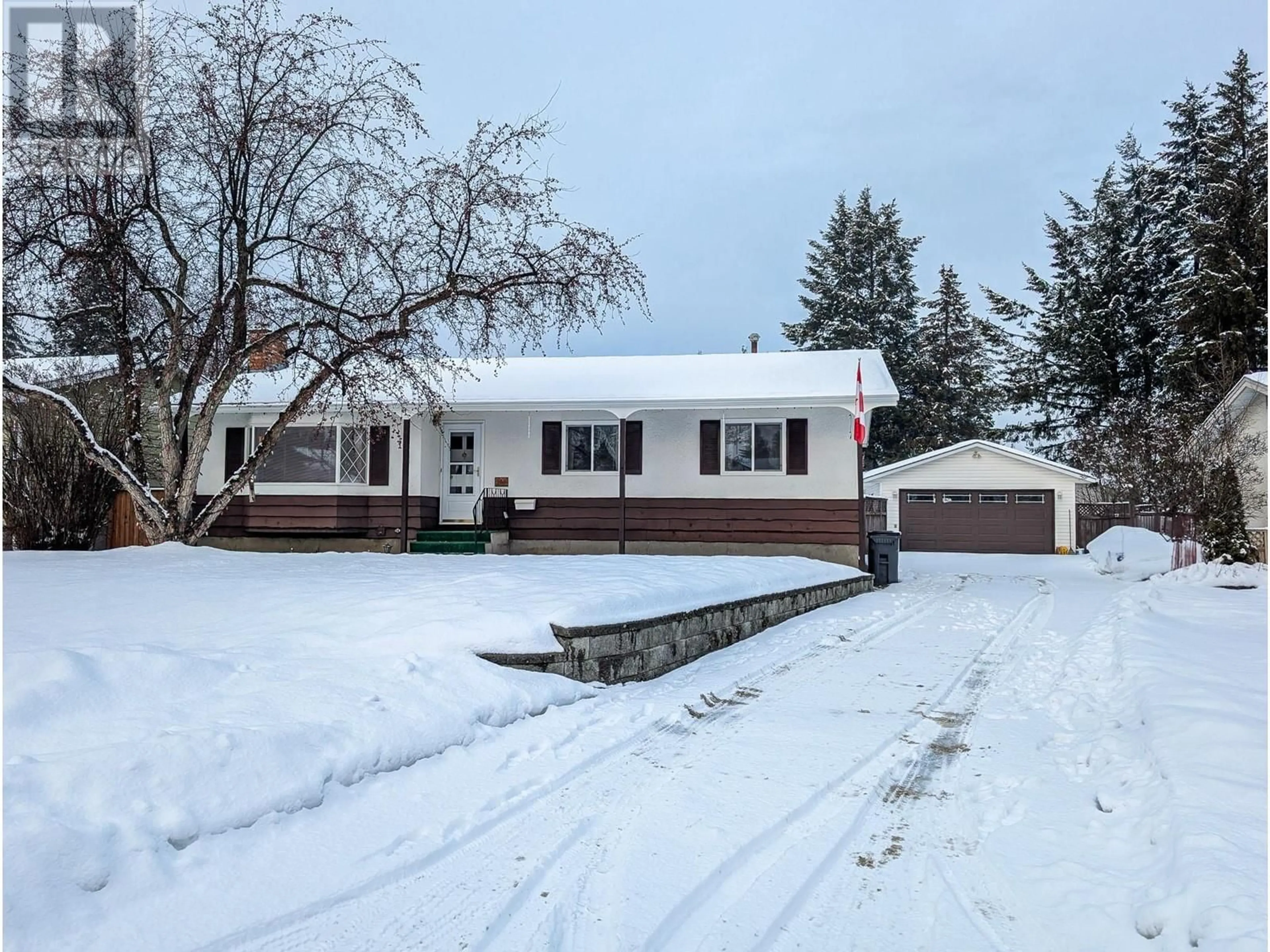 A pic from outside/outdoor area/front of a property/back of a property/a pic from drone, street for 166 MCKINLEY CRESCENT, Prince George British Columbia V2M4S4