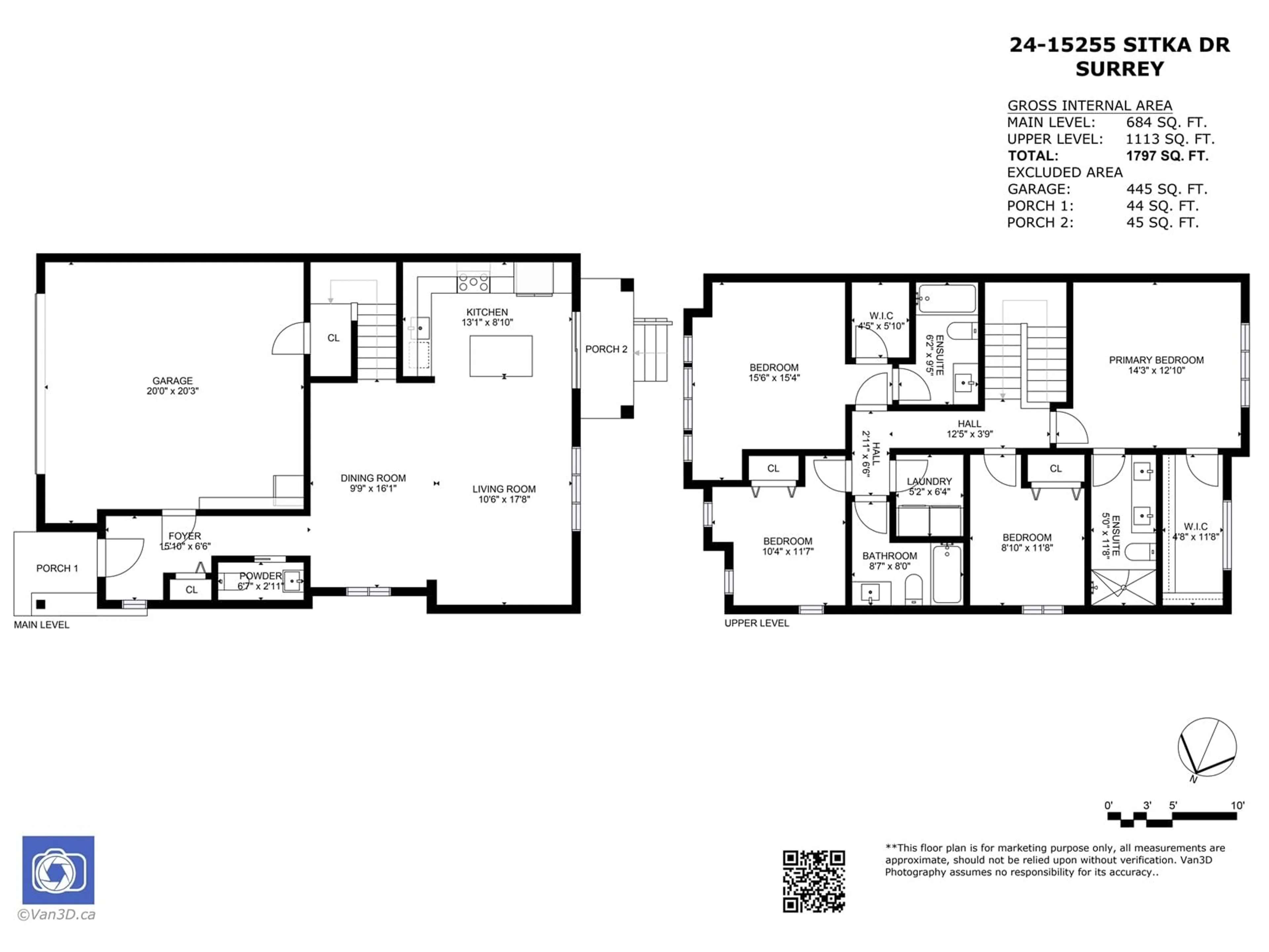 Floor plan for 24 15255 SITKA DRIVE, Surrey British Columbia V3S0B1