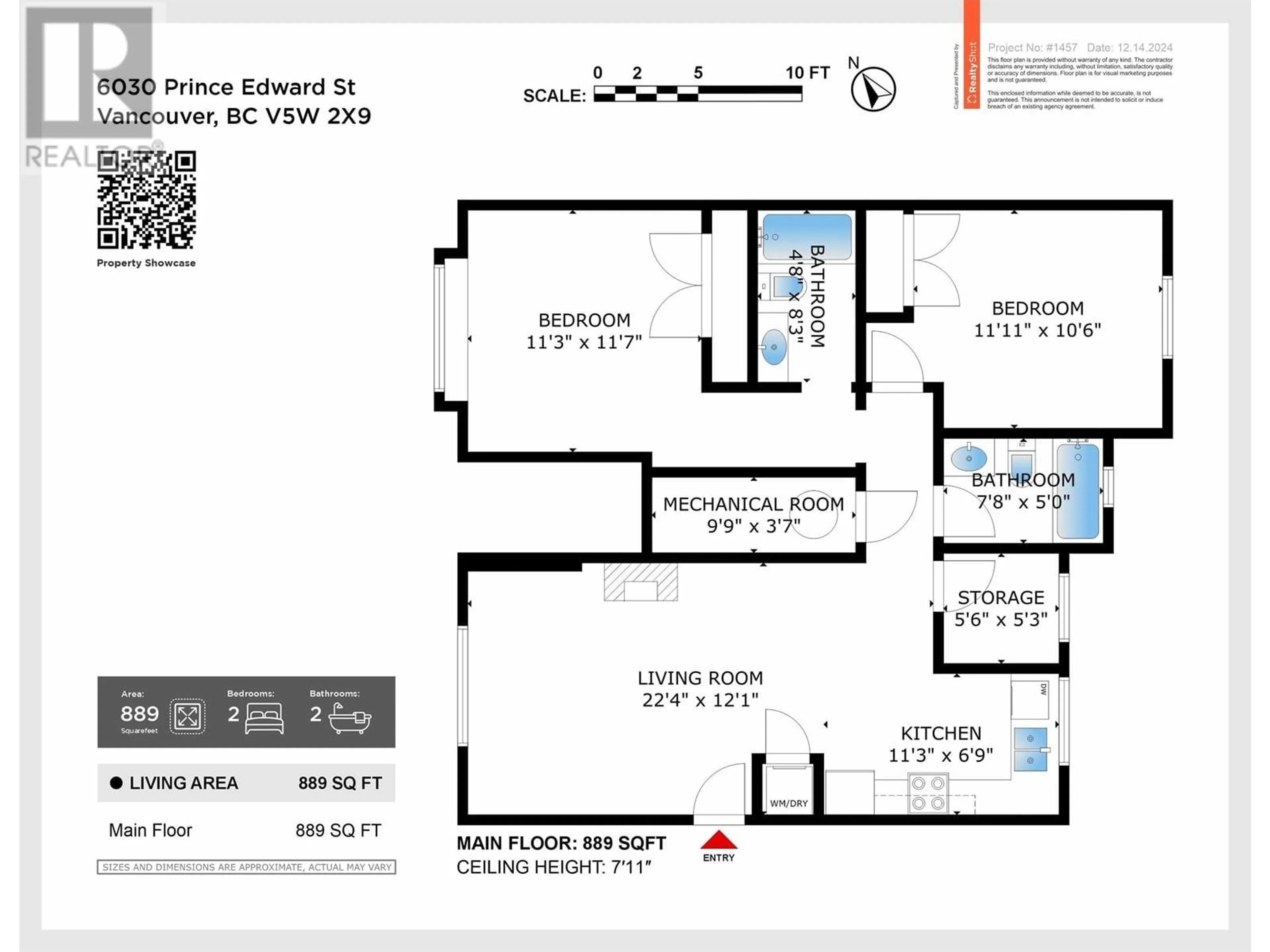 Floor plan for 6030 PRINCE EDWARD STREET, Vancouver British Columbia V5W2X9