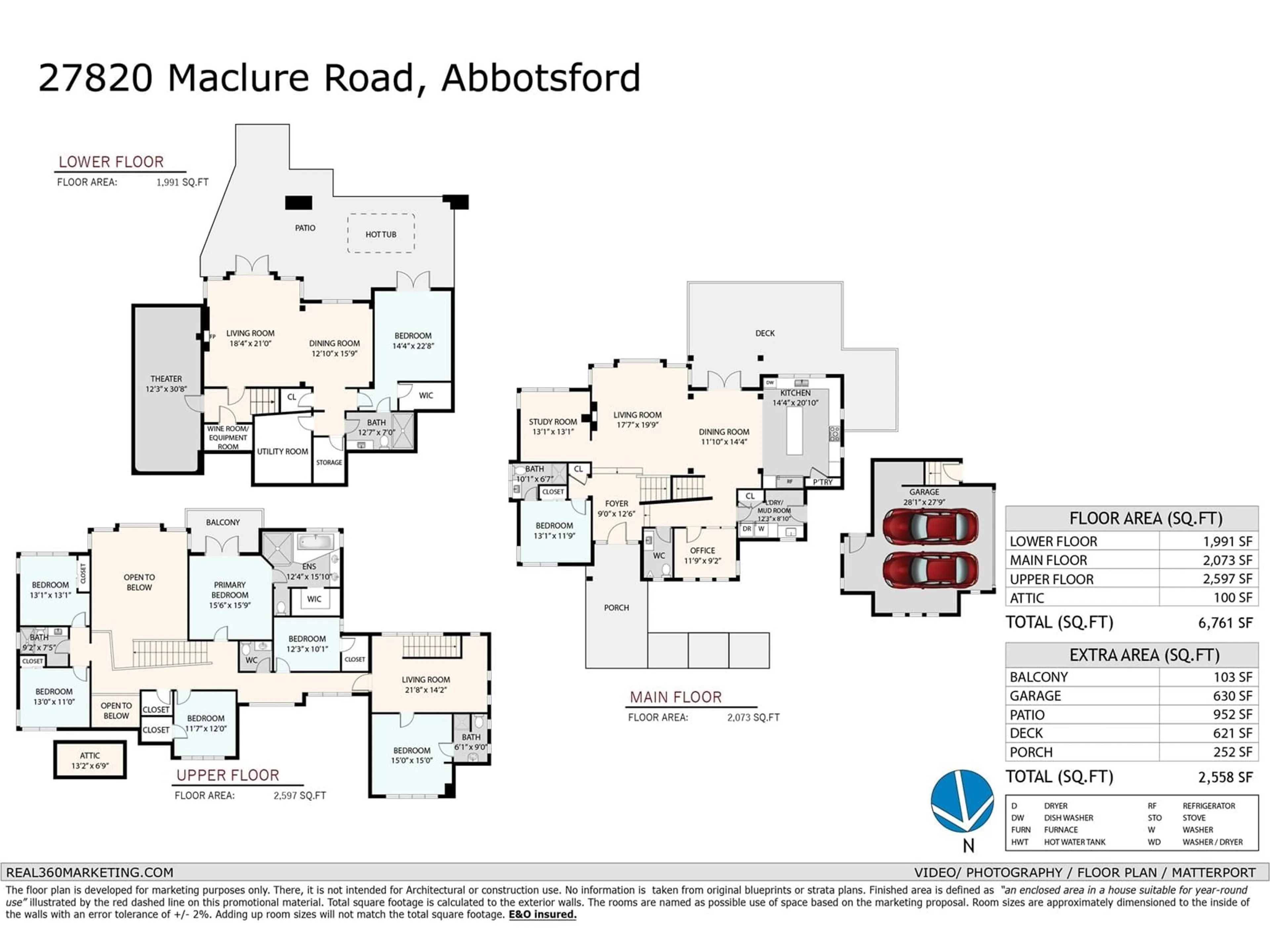 Floor plan for 27820 MACLURE ROAD, Abbotsford British Columbia V4X1T2