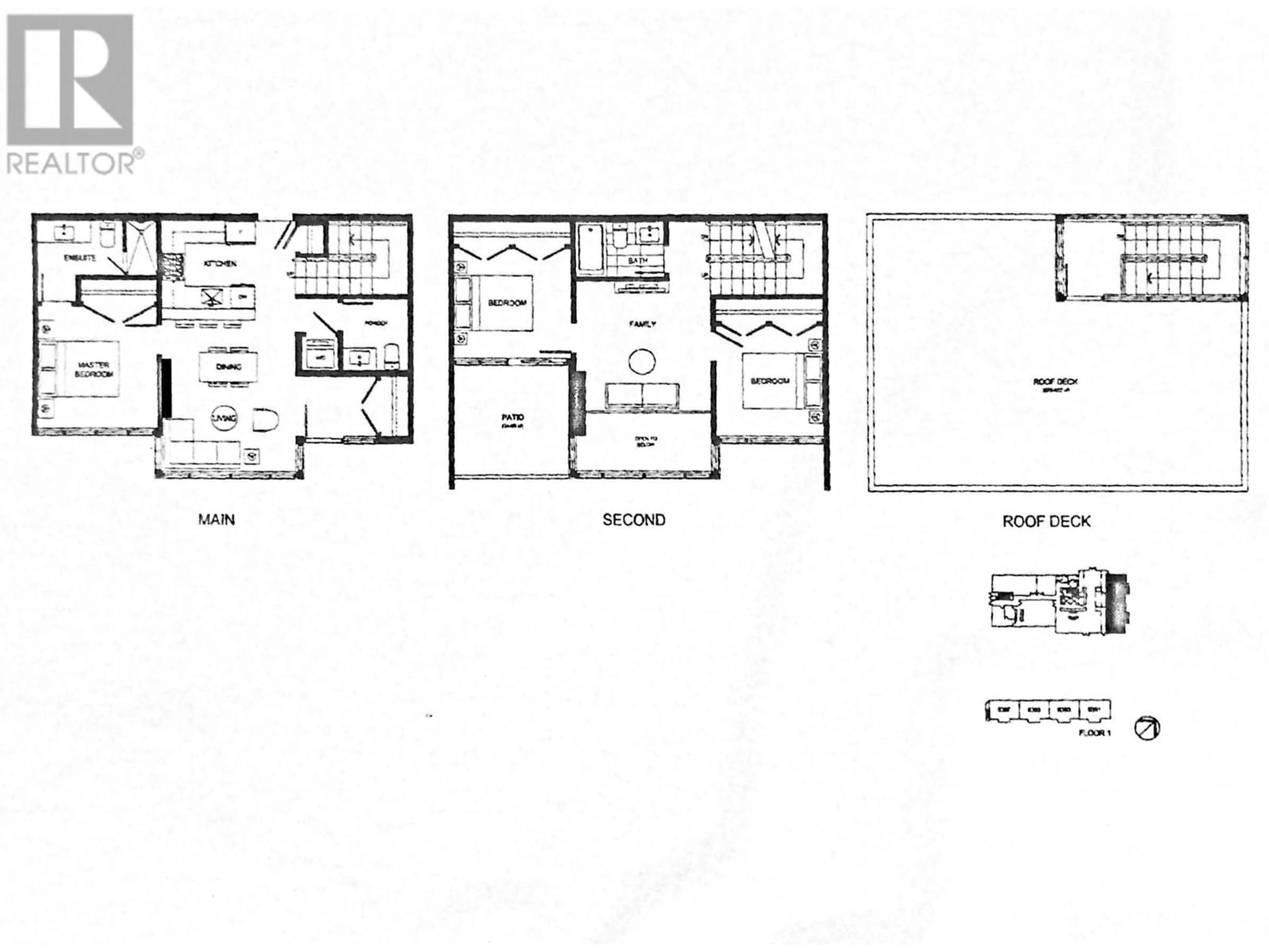 Floor plan for TH1 6288 CASSIE AVENUE, Burnaby British Columbia V5H0H7