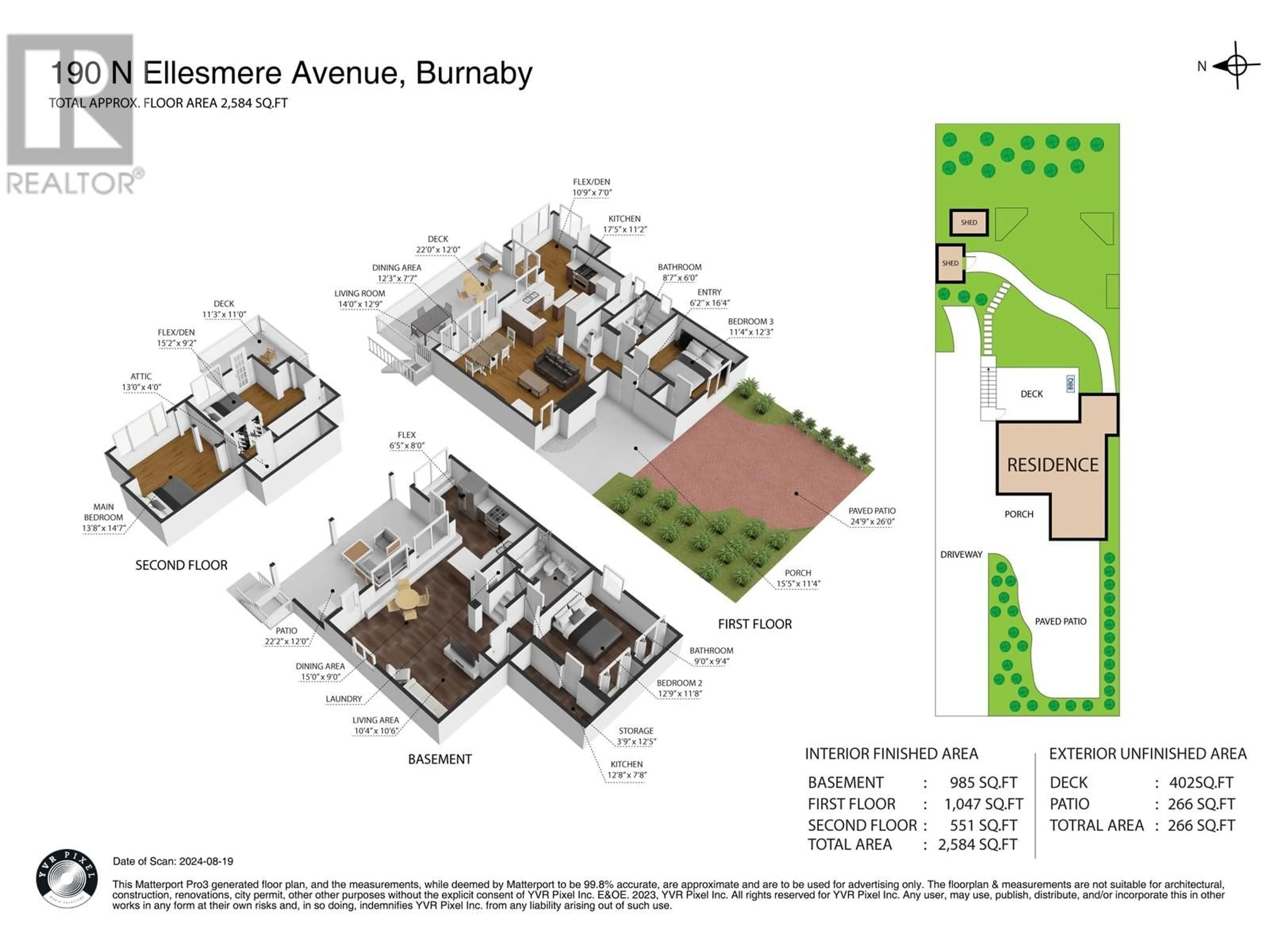 Floor plan for 190 N ELLESMERE AVENUE, Burnaby British Columbia V5B1J8