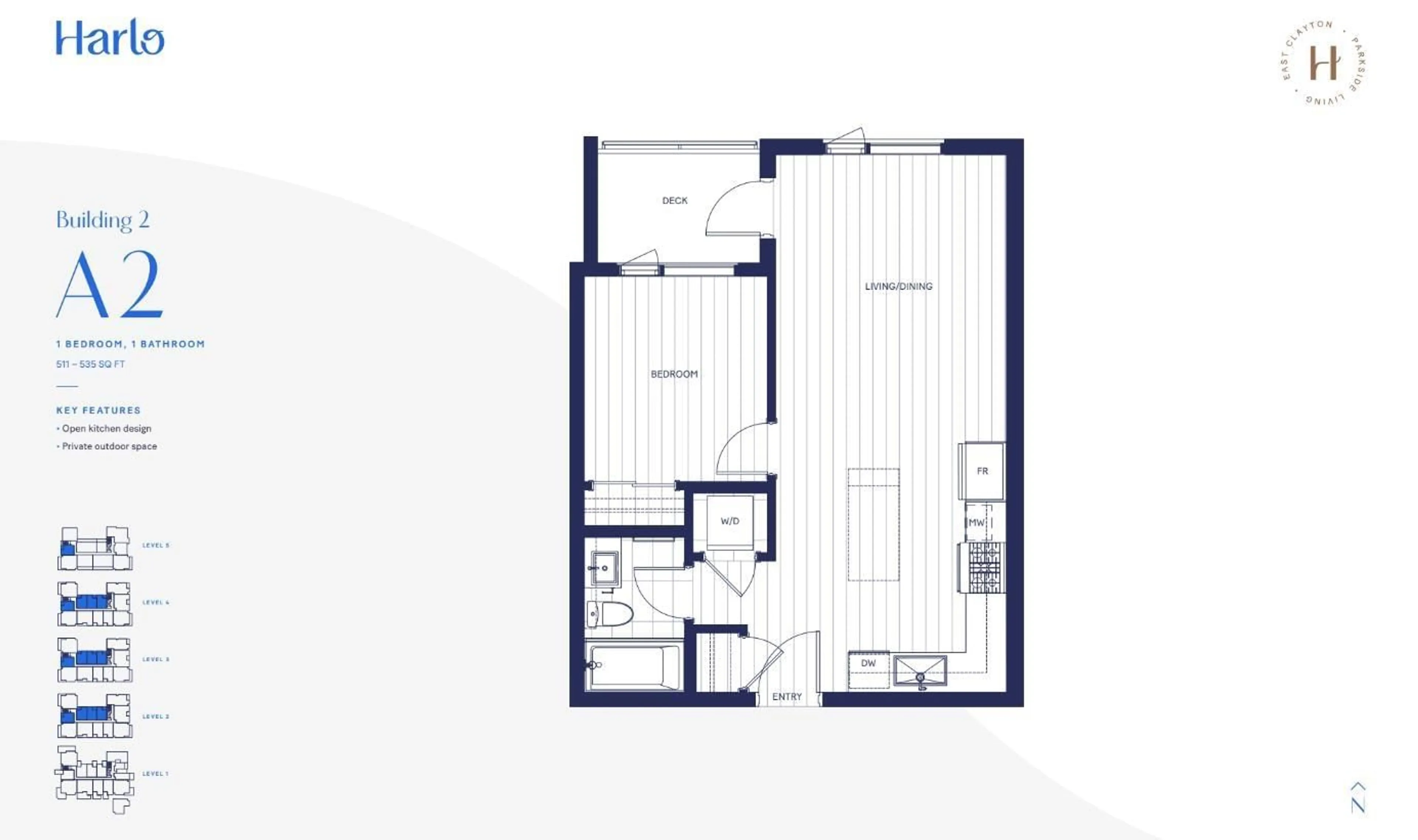 Floor plan for 505 - 6575 195A, Surrey British Columbia V4N6N5