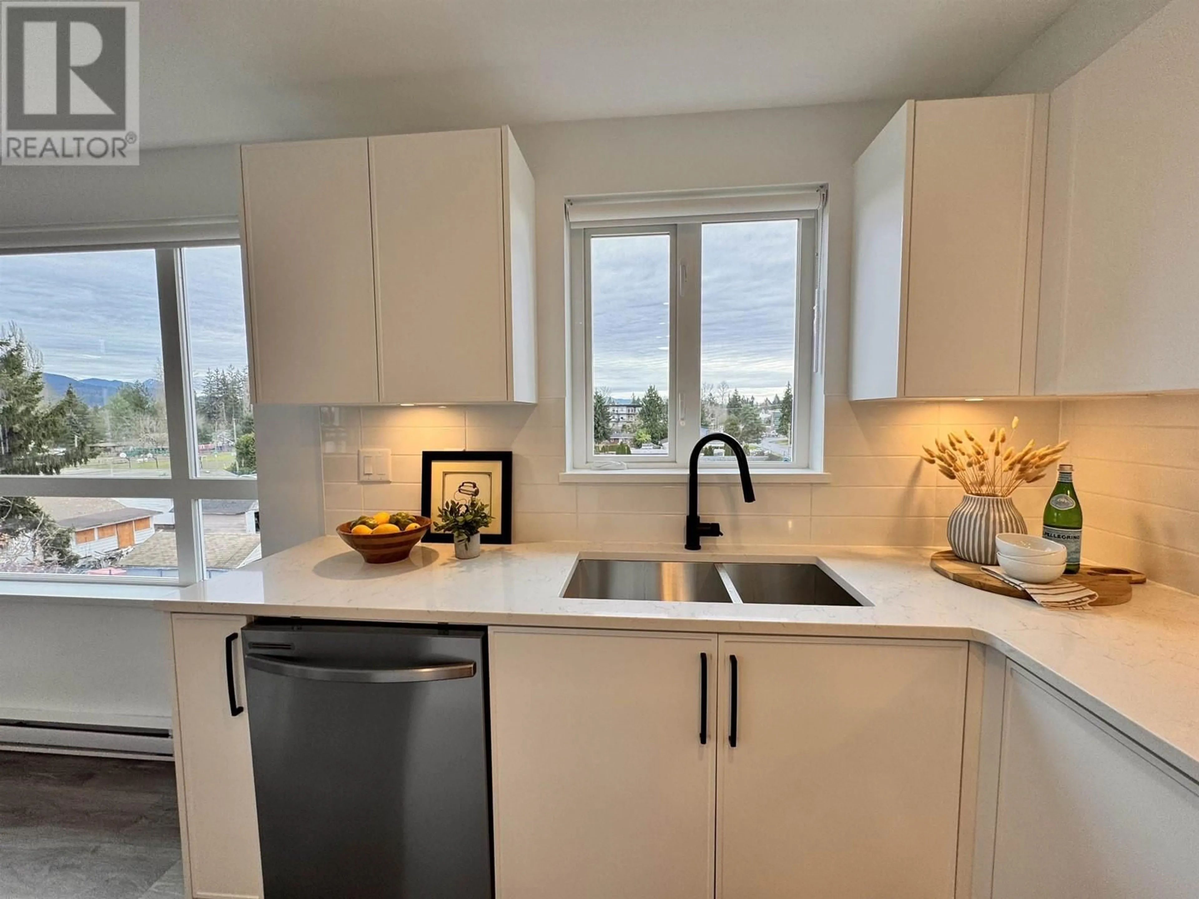 Contemporary kitchen, ceramic/tile floor for 507 22575 BROWN AVENUE, Maple Ridge British Columbia V2X3R6