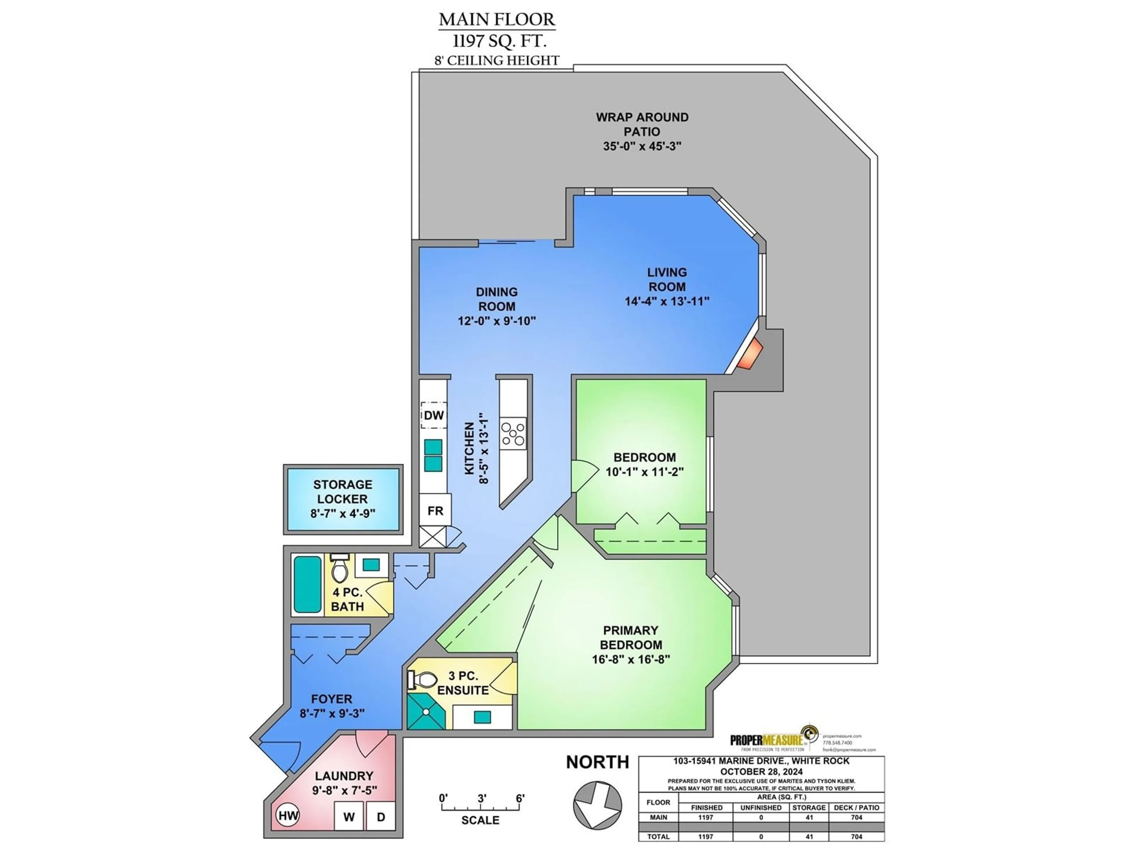 Floor plan for 103 15941 MARINE DRIVE, White Rock British Columbia V4B1E9