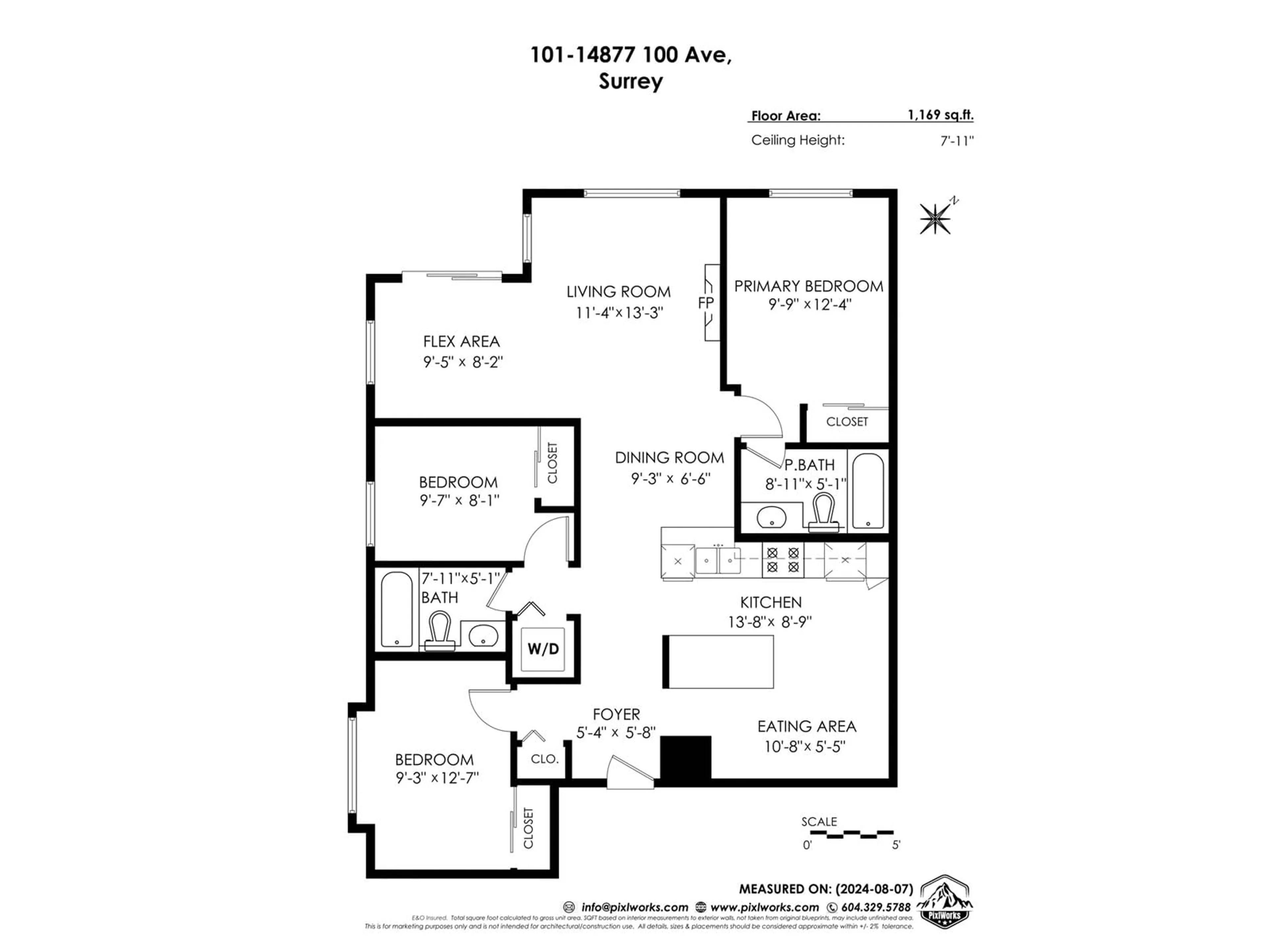 Floor plan for 101 14877 100 AVENUE, Surrey British Columbia V3R3H1