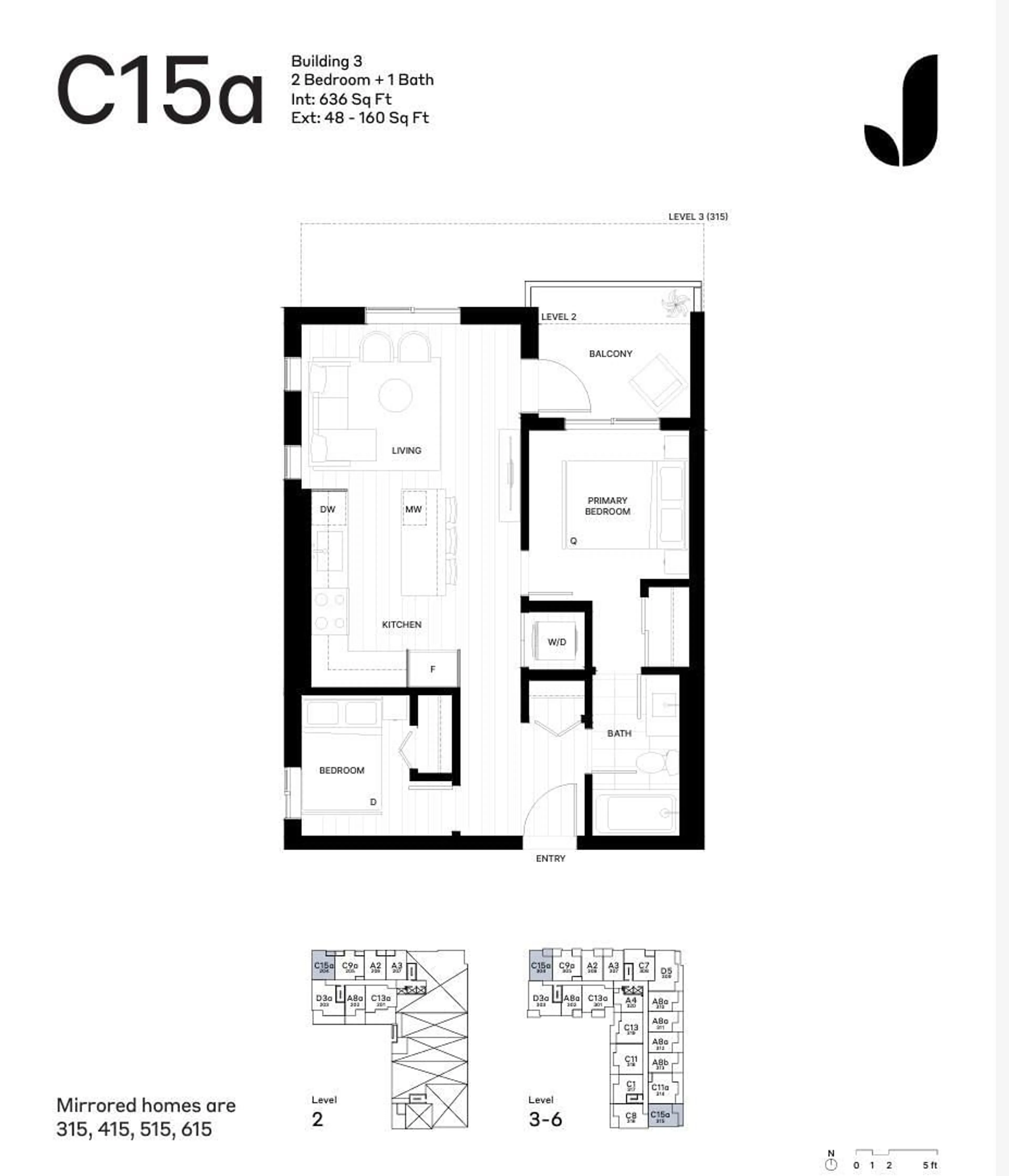 Floor plan for 315 19952 79A AVENUE, Langley British Columbia V2Y1S3