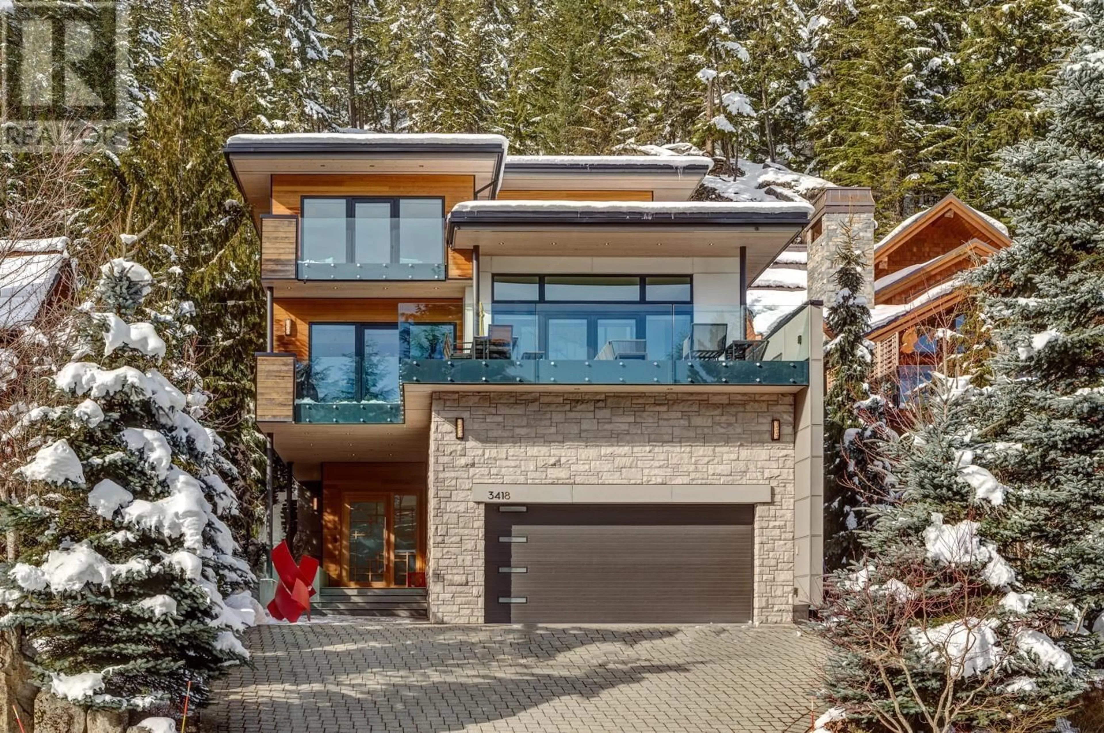 Home with brick exterior material, street for 3418 BLUEBERRY DRIVE, Whistler British Columbia V8E0B9