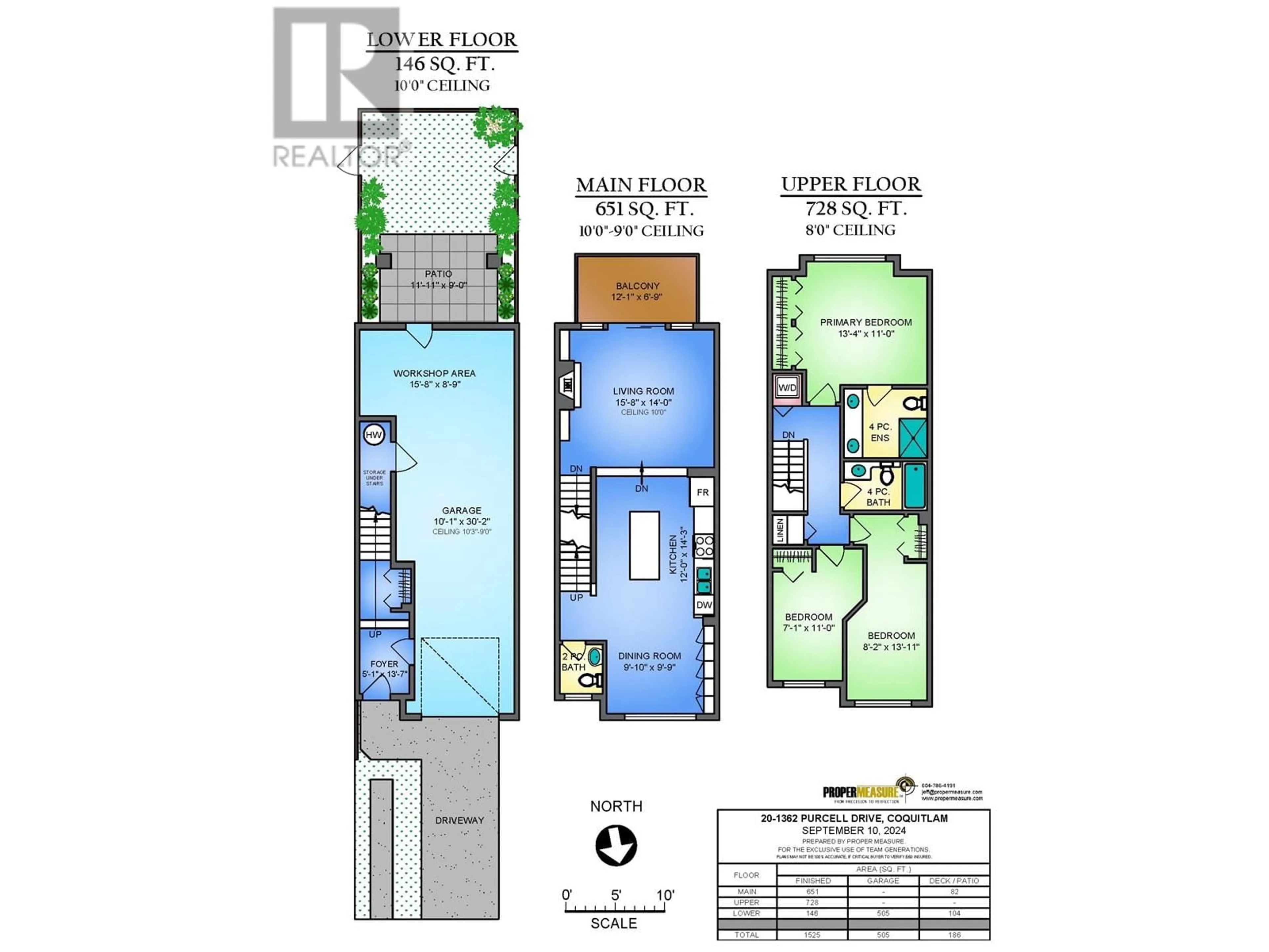 Floor plan for #20 1362 PURCELL DRIVE, Coquitlam British Columbia V3E0A5