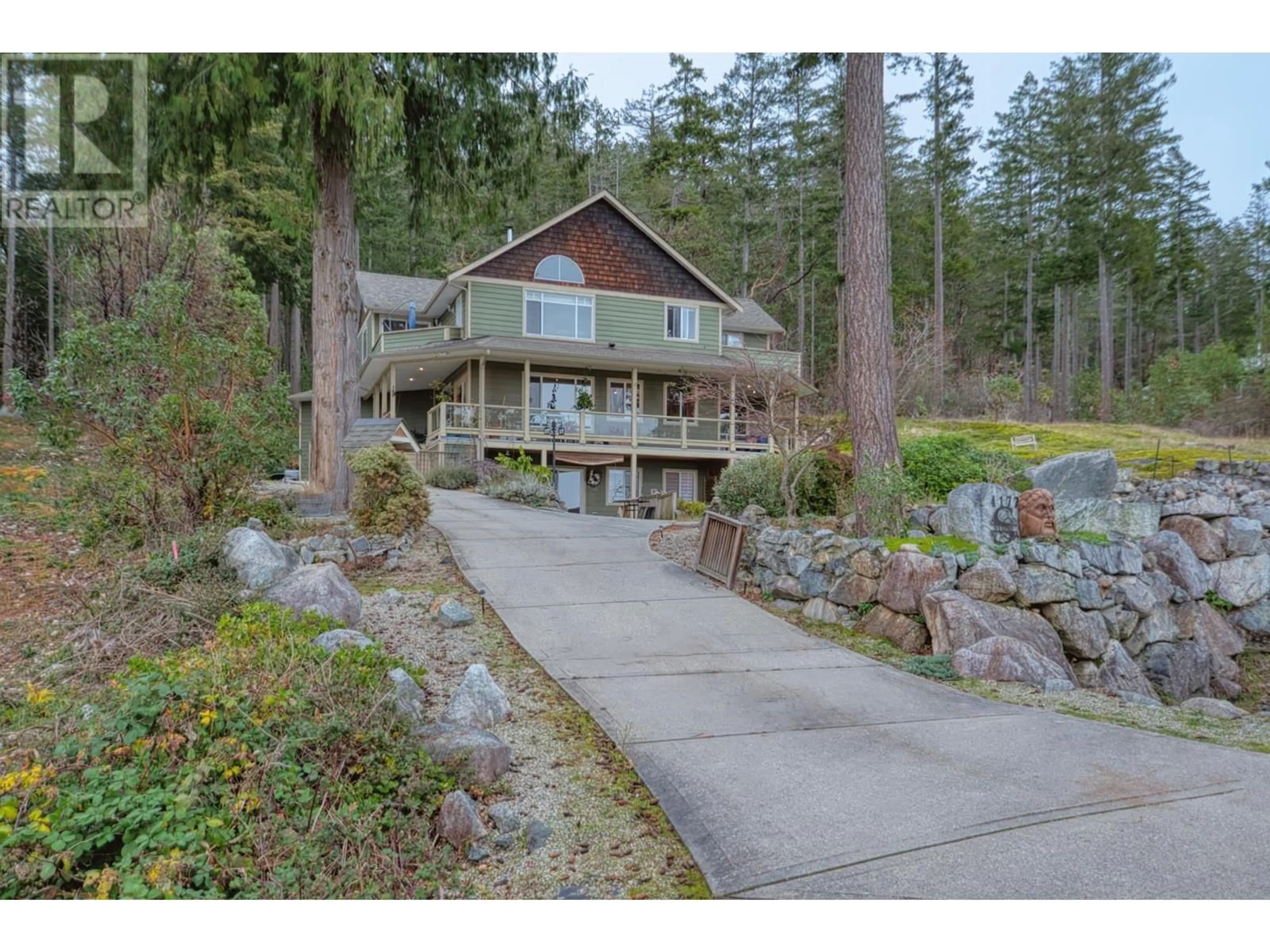 A pic from outside/outdoor area/front of a property/back of a property/a pic from drone, water/lake/river/ocean view for 4177 JOHNSTON HEIGHTS DRIVE, Garden Bay British Columbia V0N1S1