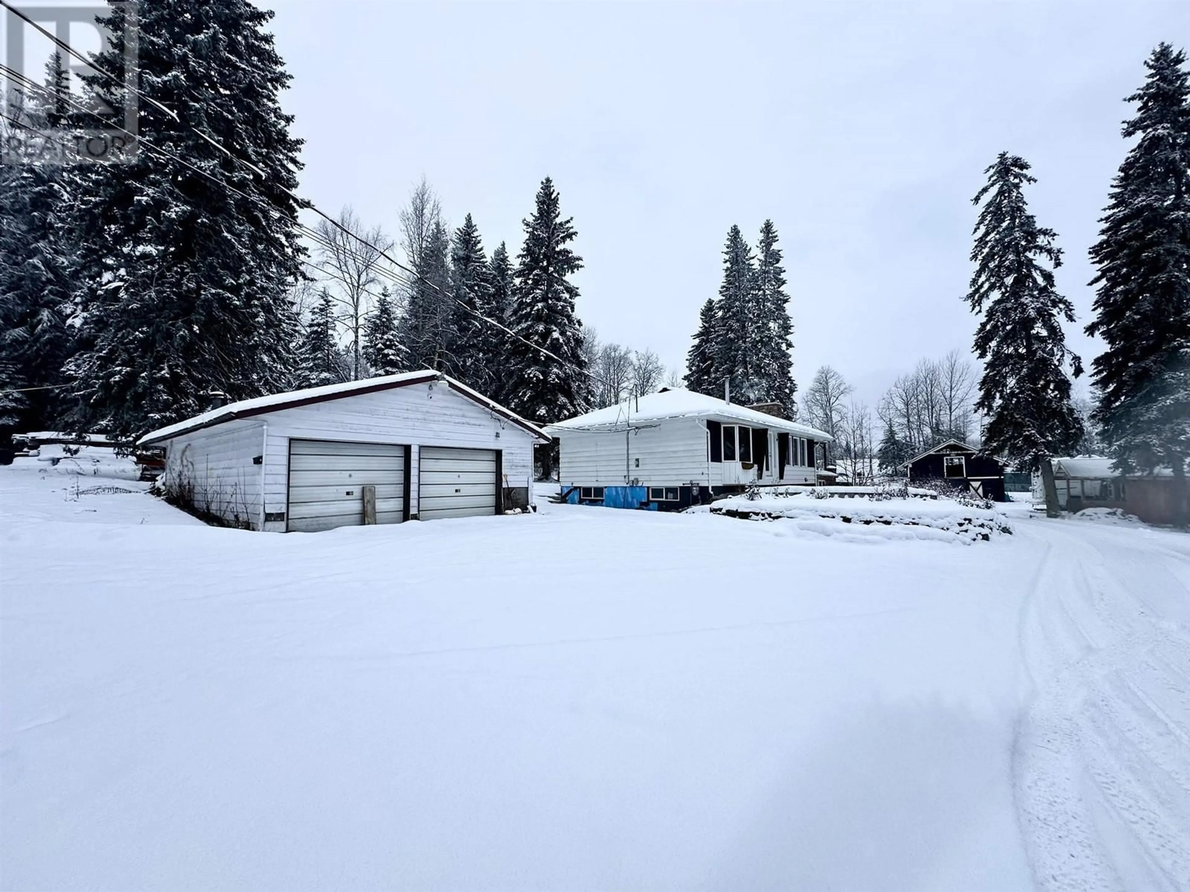 A pic from outside/outdoor area/front of a property/back of a property/a pic from drone, mountain view for 8627 HALDI ROAD, Prince George British Columbia V2N6K1