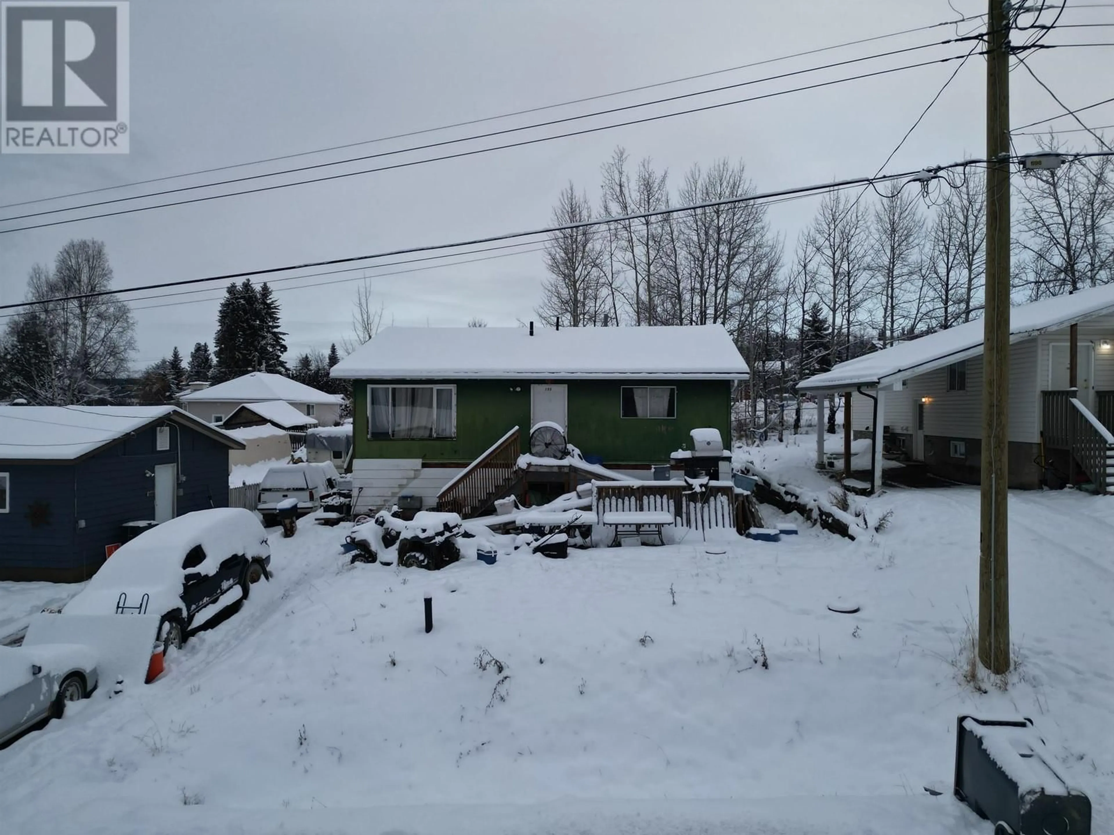 A pic from outside/outdoor area/front of a property/back of a property/a pic from drone, street for 195 7TH AVENUE, Burns Lake British Columbia V0J1E0