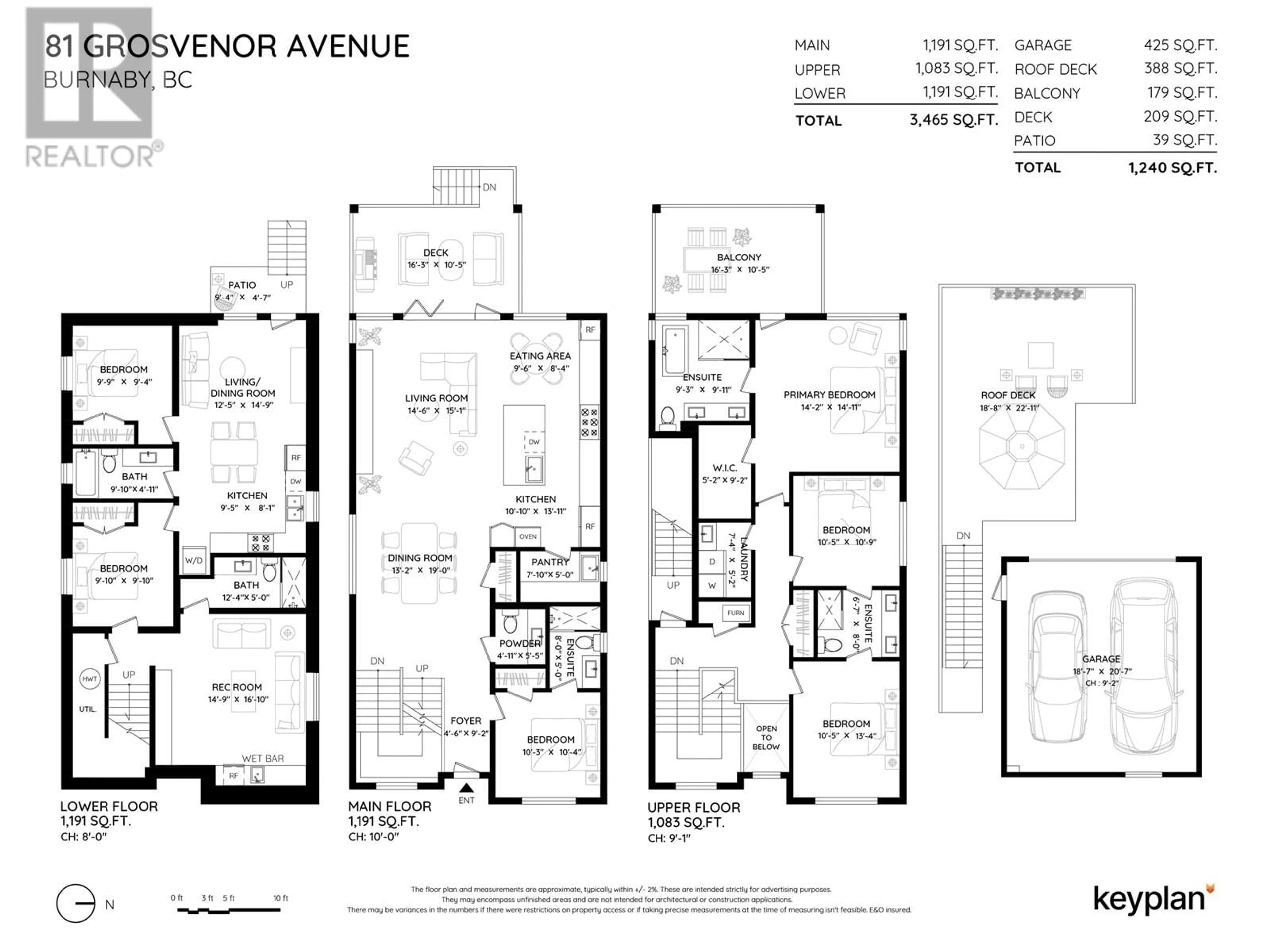 Floor plan for 81 GROSVENOR AVENUE, Burnaby British Columbia V5B3N7