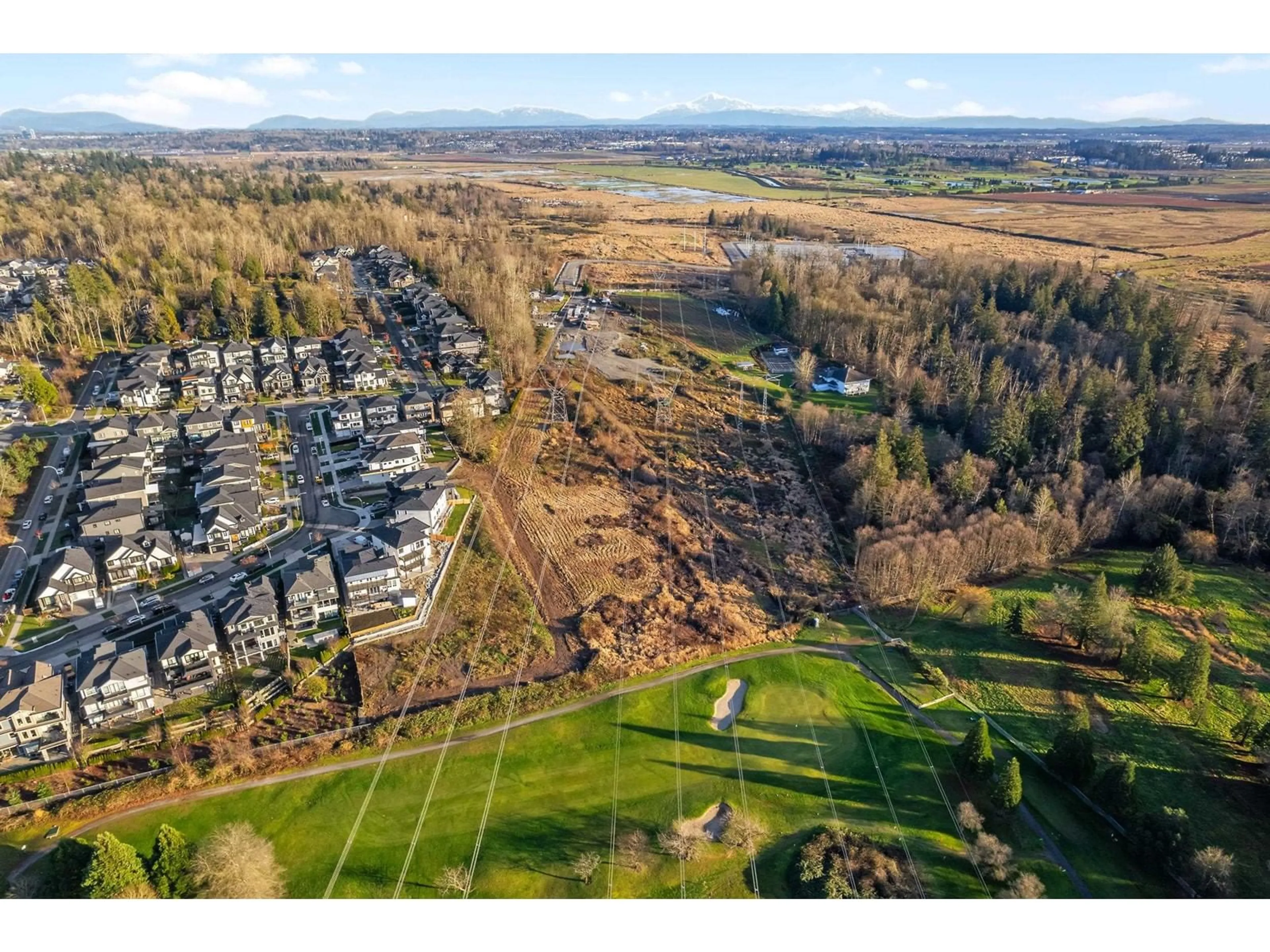 A pic from outside/outdoor area/front of a property/back of a property/a pic from drone, forest/trees view for 7585 156, Surrey British Columbia V3S3R1
