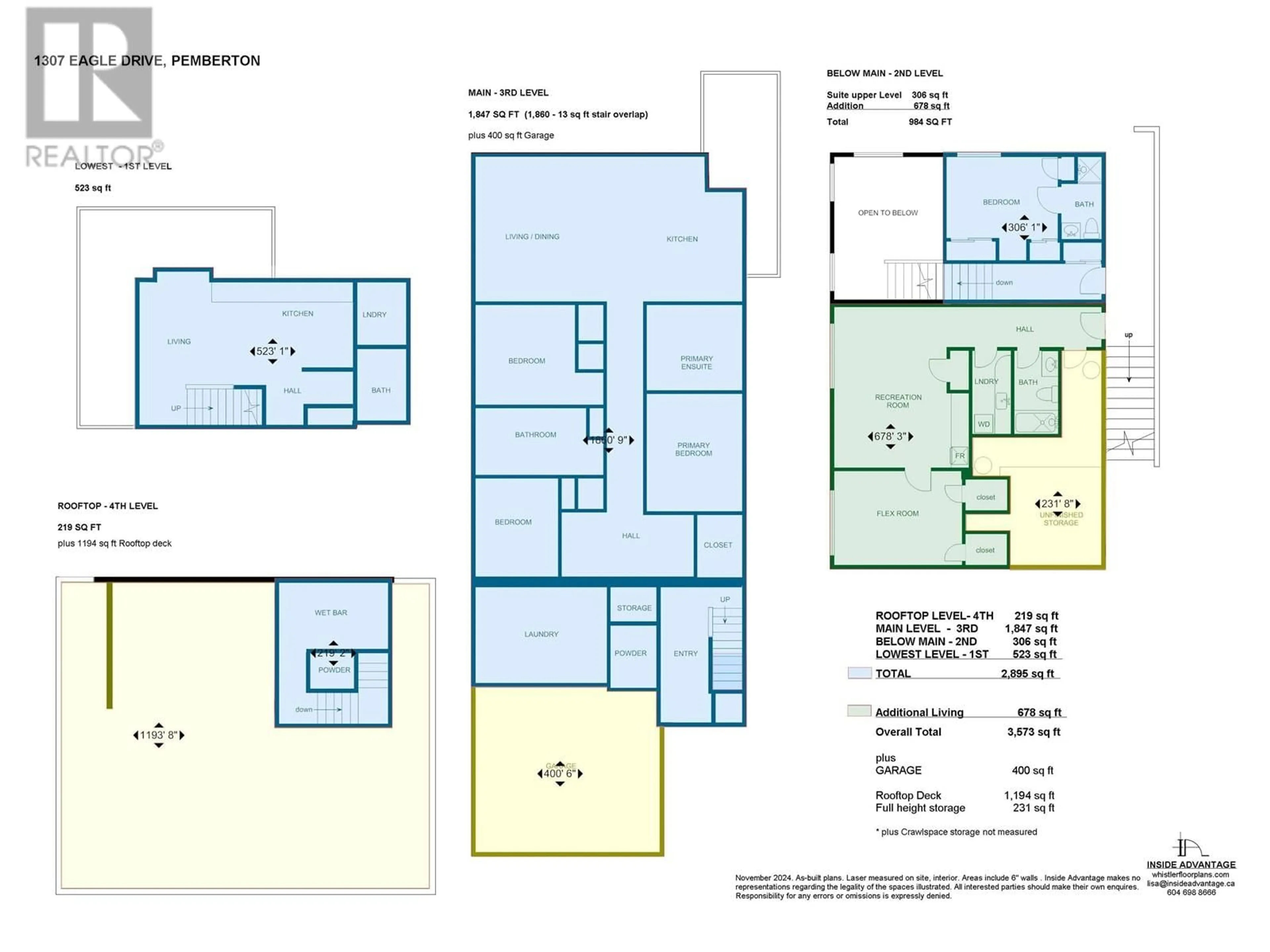 Floor plan for 1307 EAGLE DRIVE, Pemberton British Columbia V0N2L0