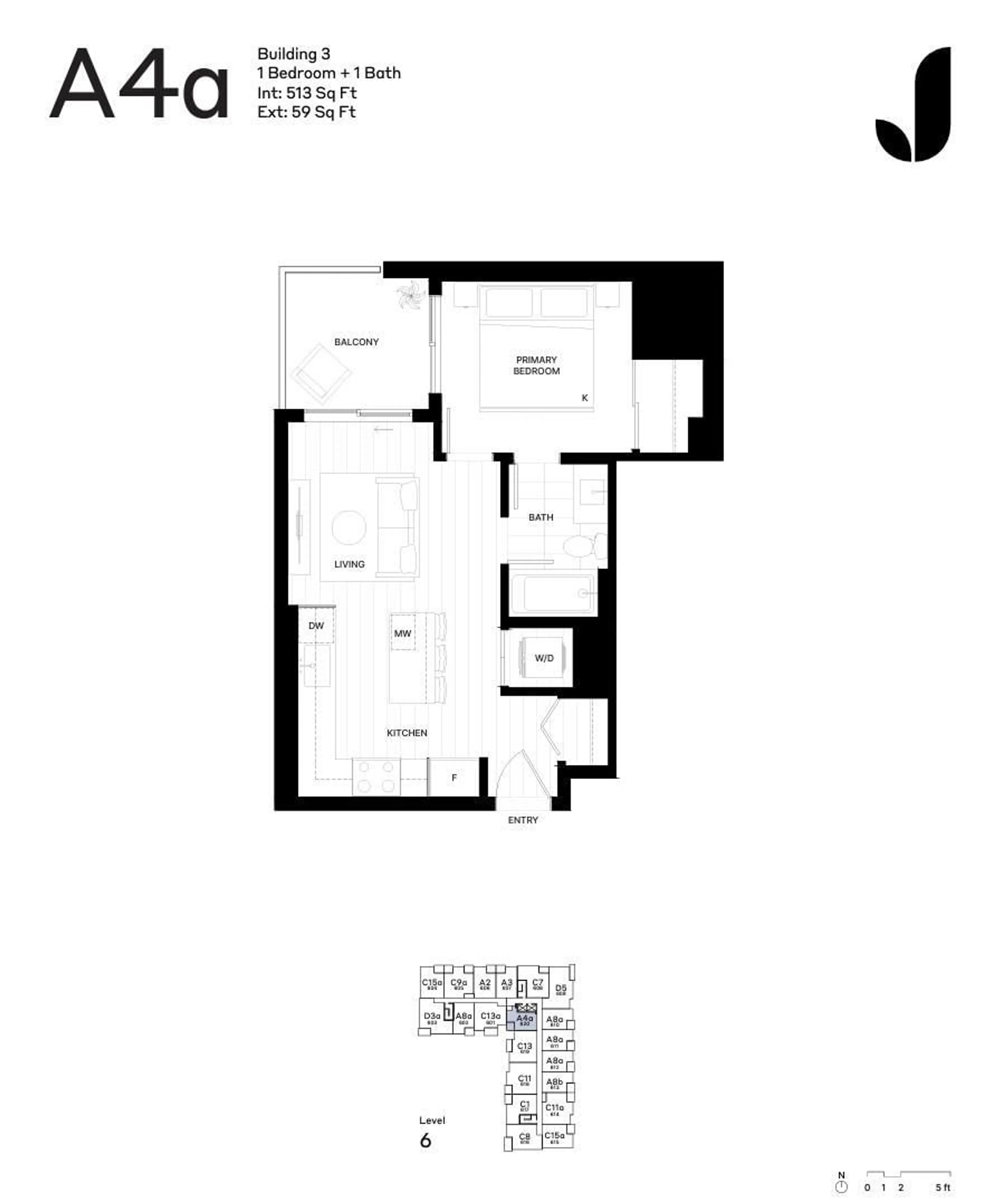 Floor plan for 620 19952 79A AVENUE, Langley British Columbia V2Y1S3