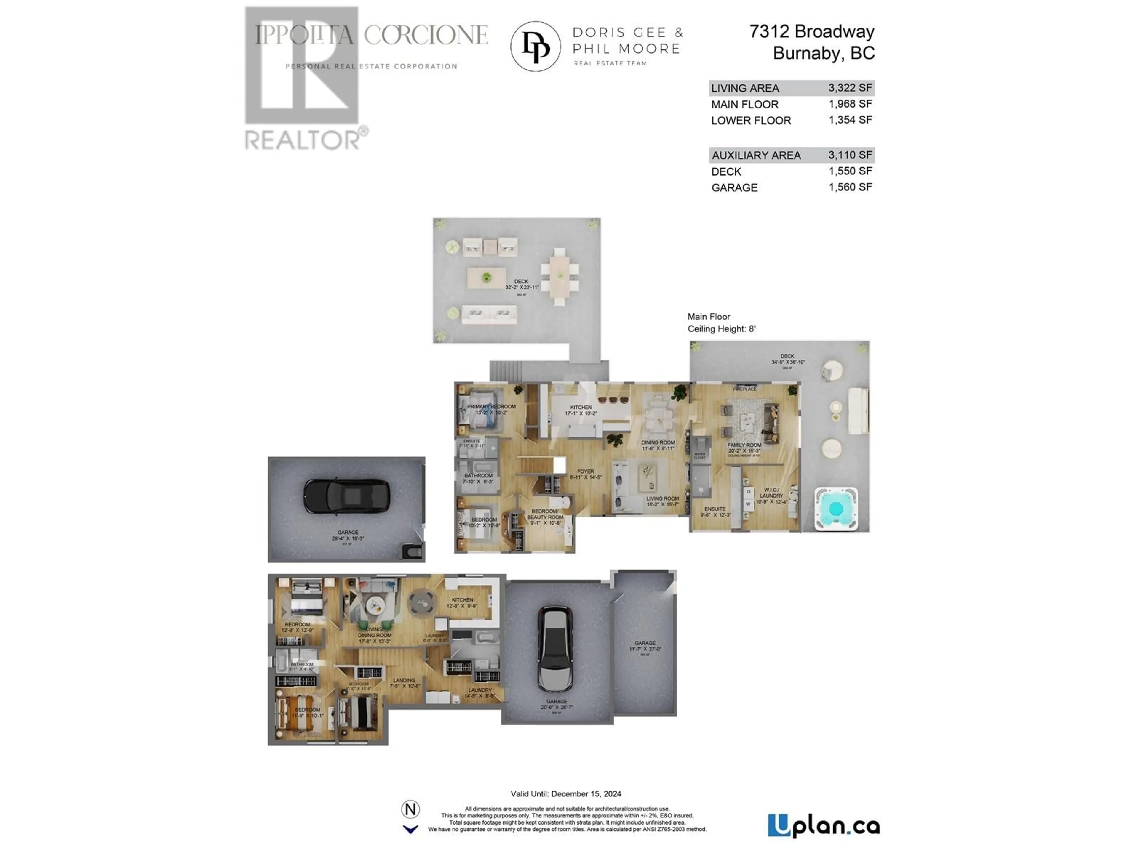 Floor plan for 7312 BROADWAY, Burnaby British Columbia V5A1S2